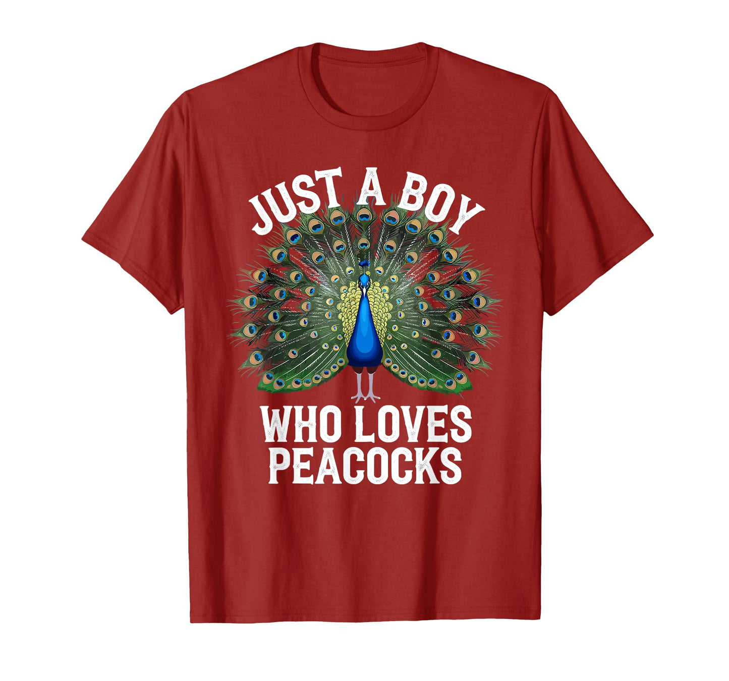 Cool Peacock Design For Boys Kids Men Bird Peacock Lovers T-Shirt
