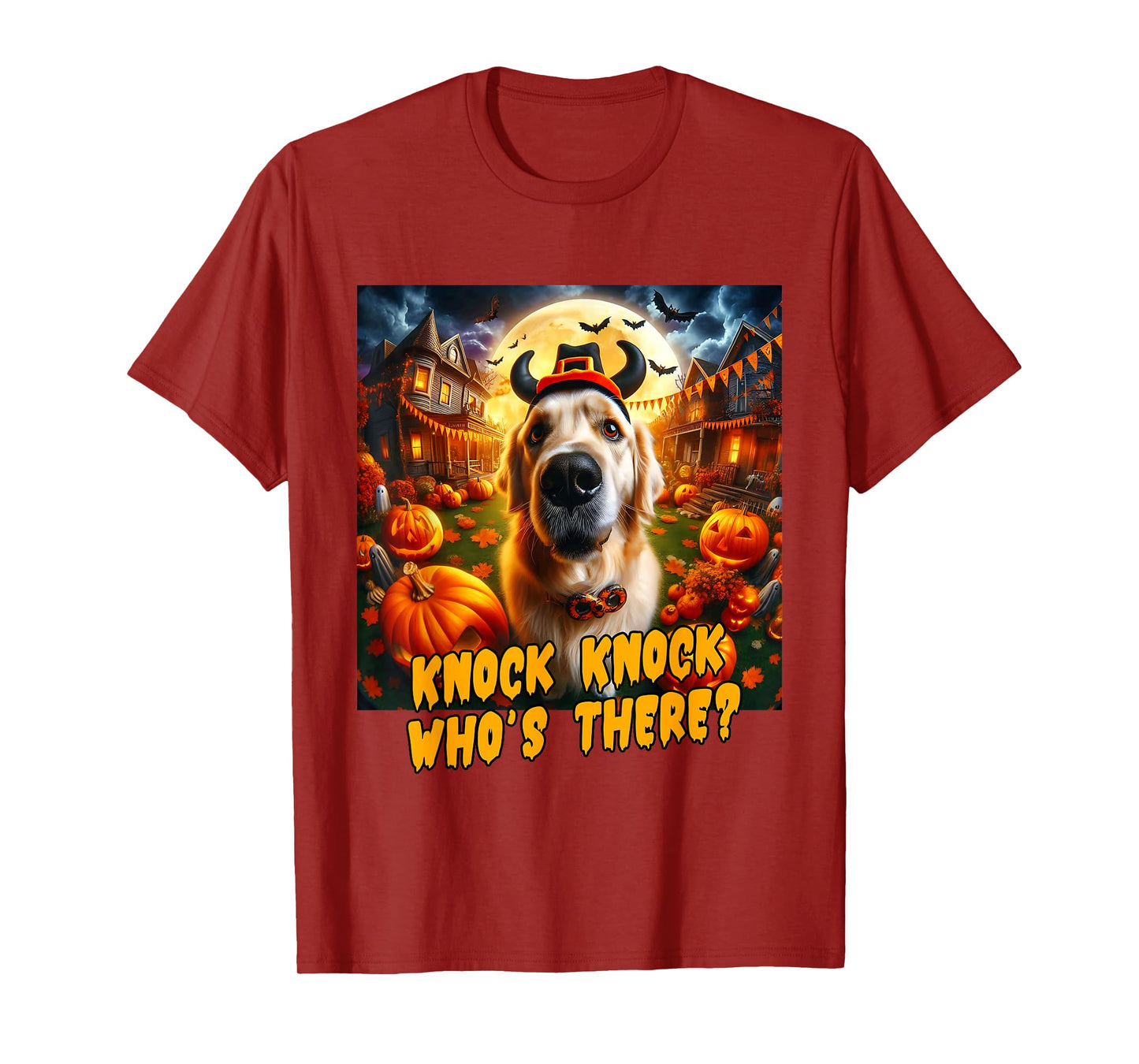 Golden Retriever Halloween Men Women Boys Kids Costume Idea T-Shirt