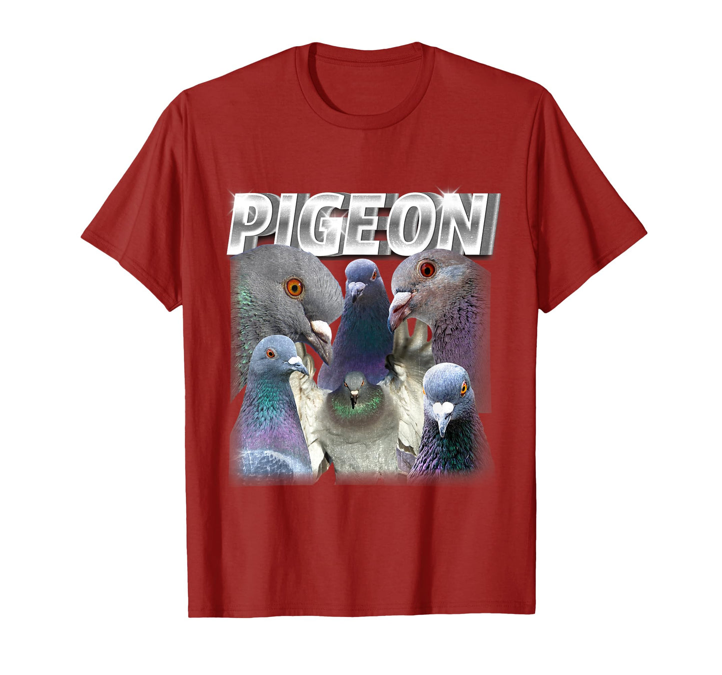 Funny Cute Pigeon Bootleg Rap Vintage Cool Bird 90s 2000s T-Shirt