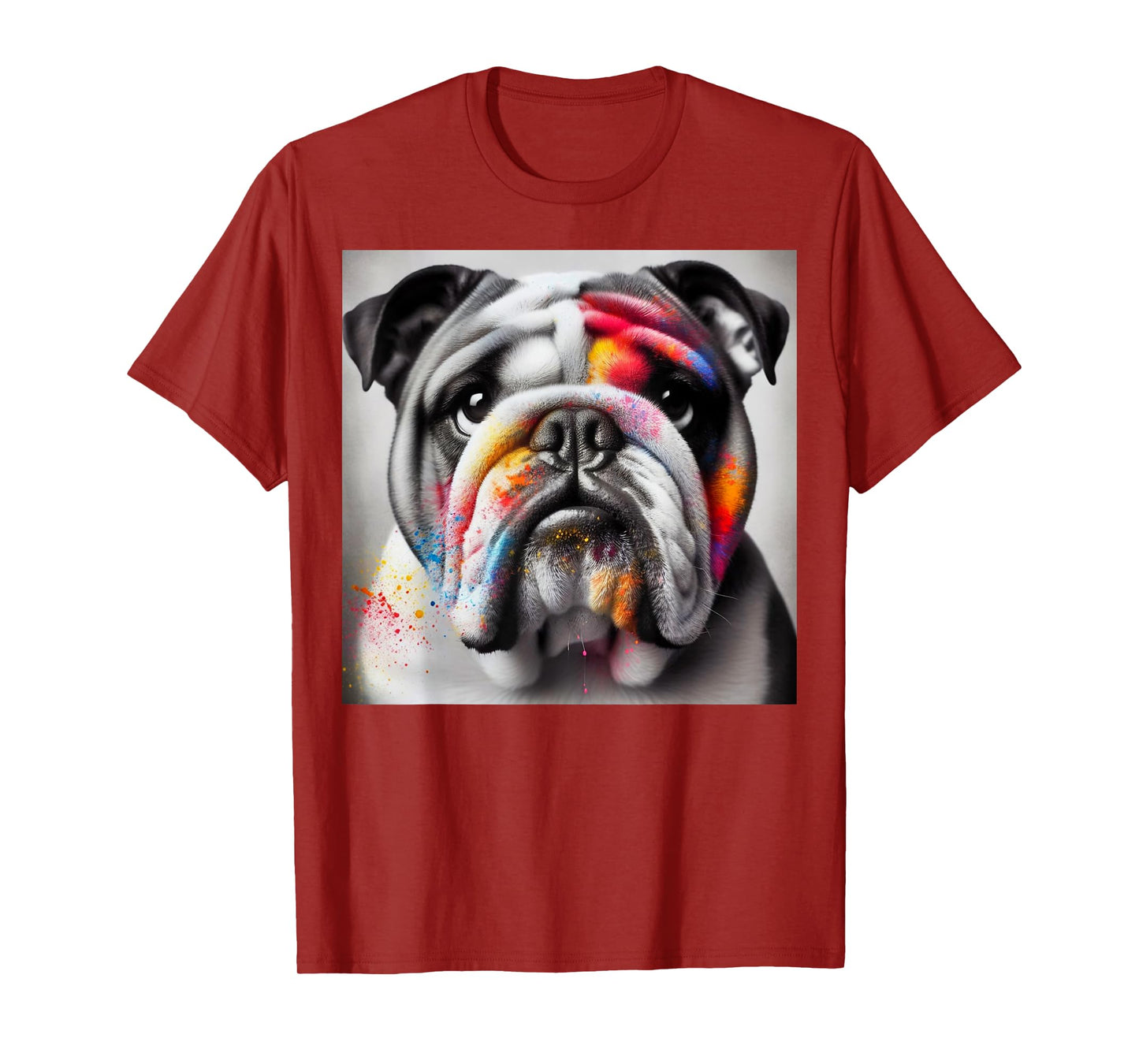 Bold Bulldog Contrast, Bulldog themed T-Shirt for Men Women Kids