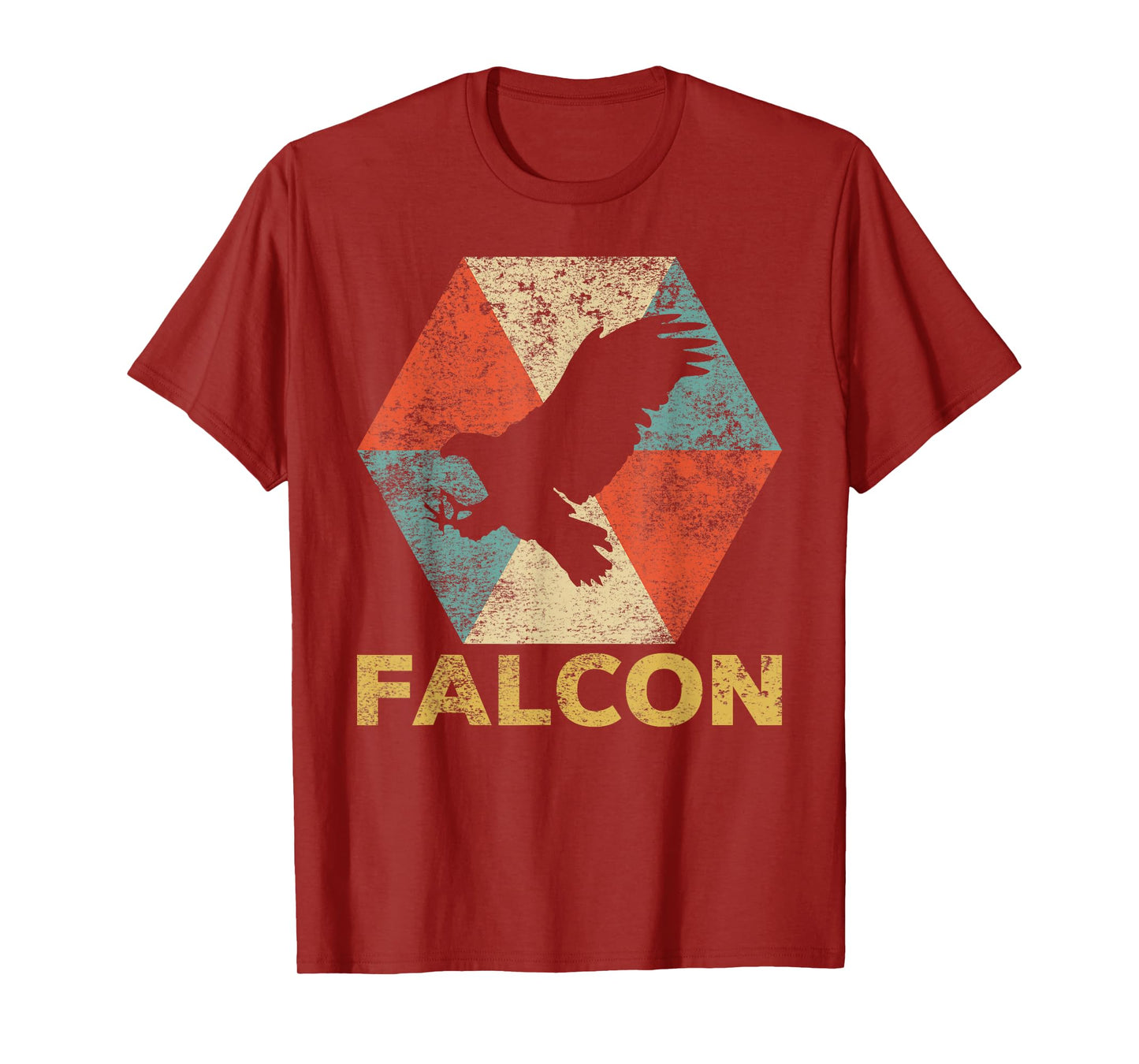 Vintage Falcon Shirt Retro Falcon Gift Distressed T-Shirt T-Shirt