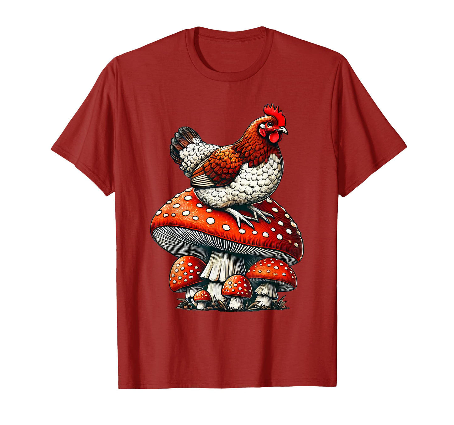 Cute Chicken Mushroom T-Shirt