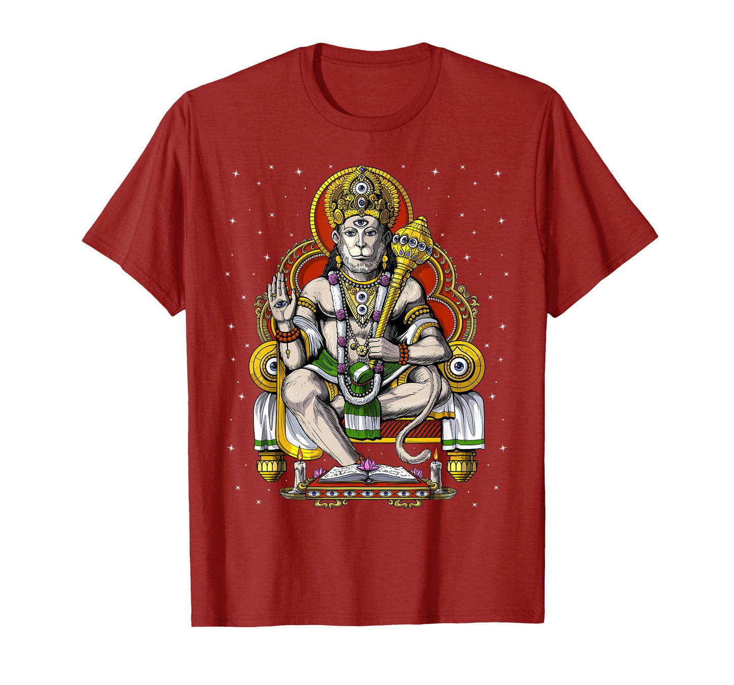 Hanuman Hindu God Hinduism Monkey Jainism Buddhism Spiritual T-Shirt