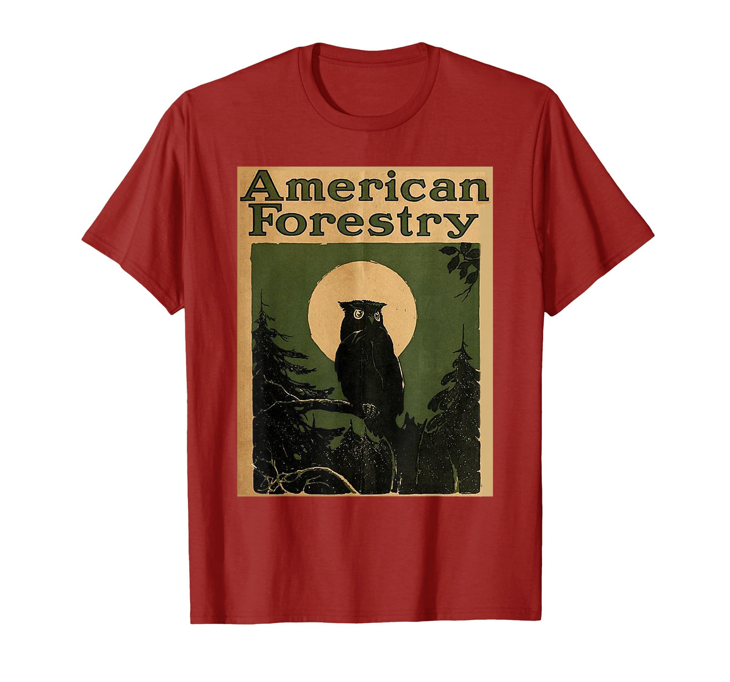 American Forestry Forest Great Owl America Parks T-Shirt