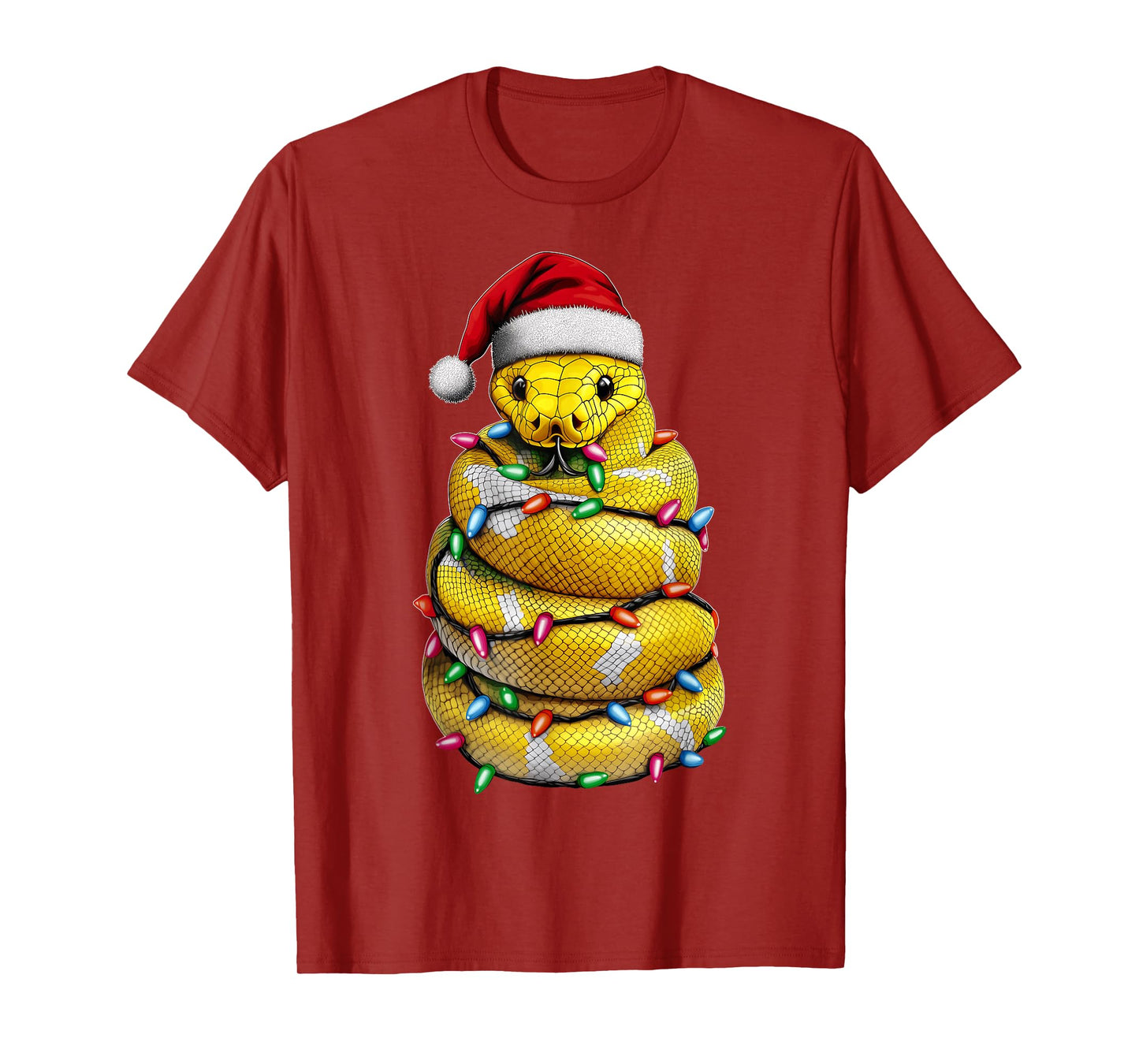 Ball Python Snake Christmas Hat Xmas T-Shirt