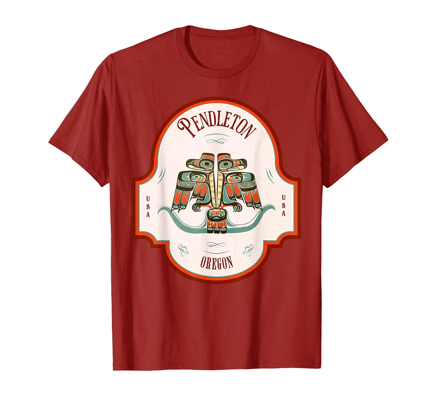 Pendleton OR Thunderbird Totem Pacific Northwest Native T-Shirt