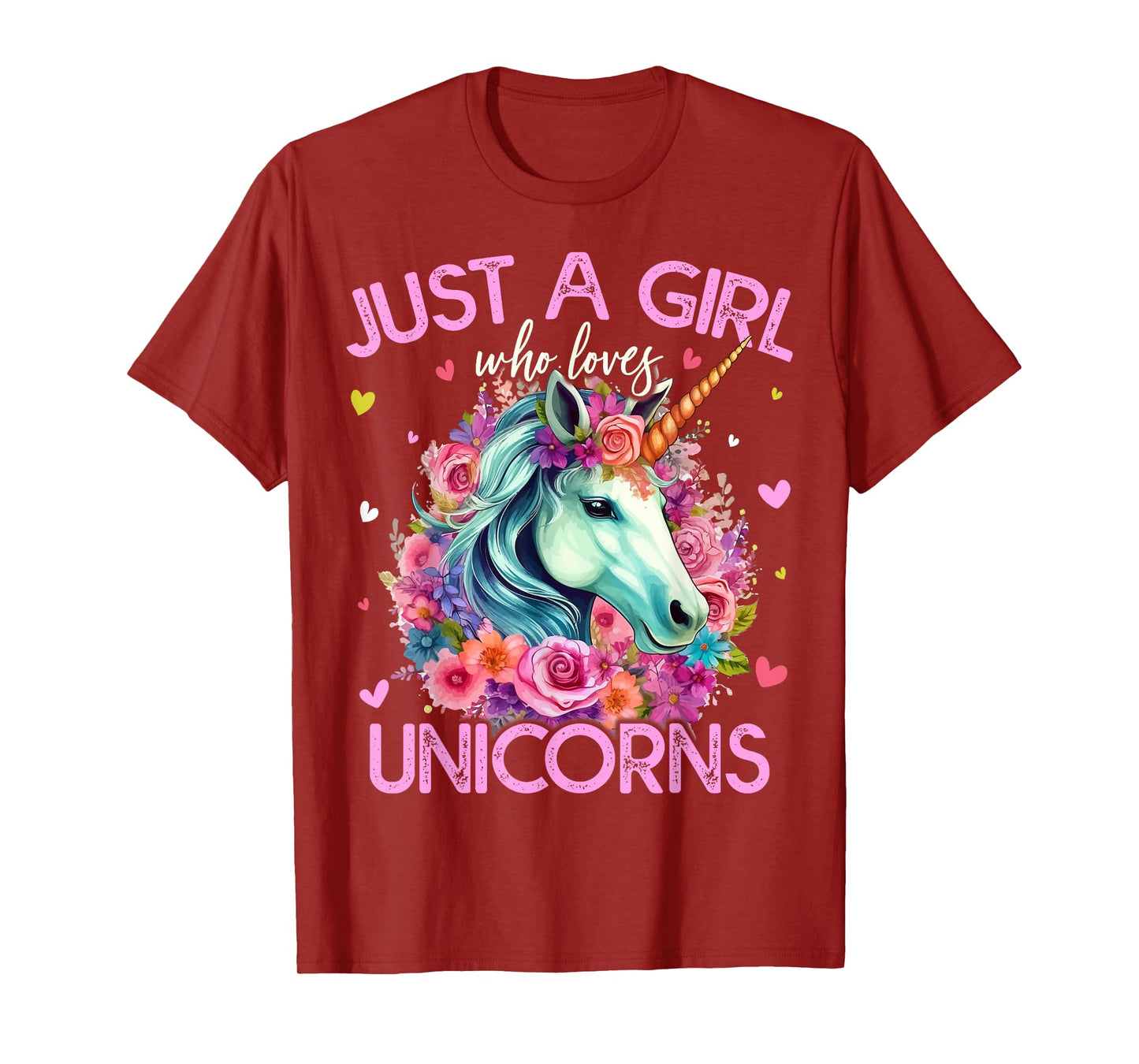 Just A Girl Who Loves Unicorns For Women Girls T-Shirt