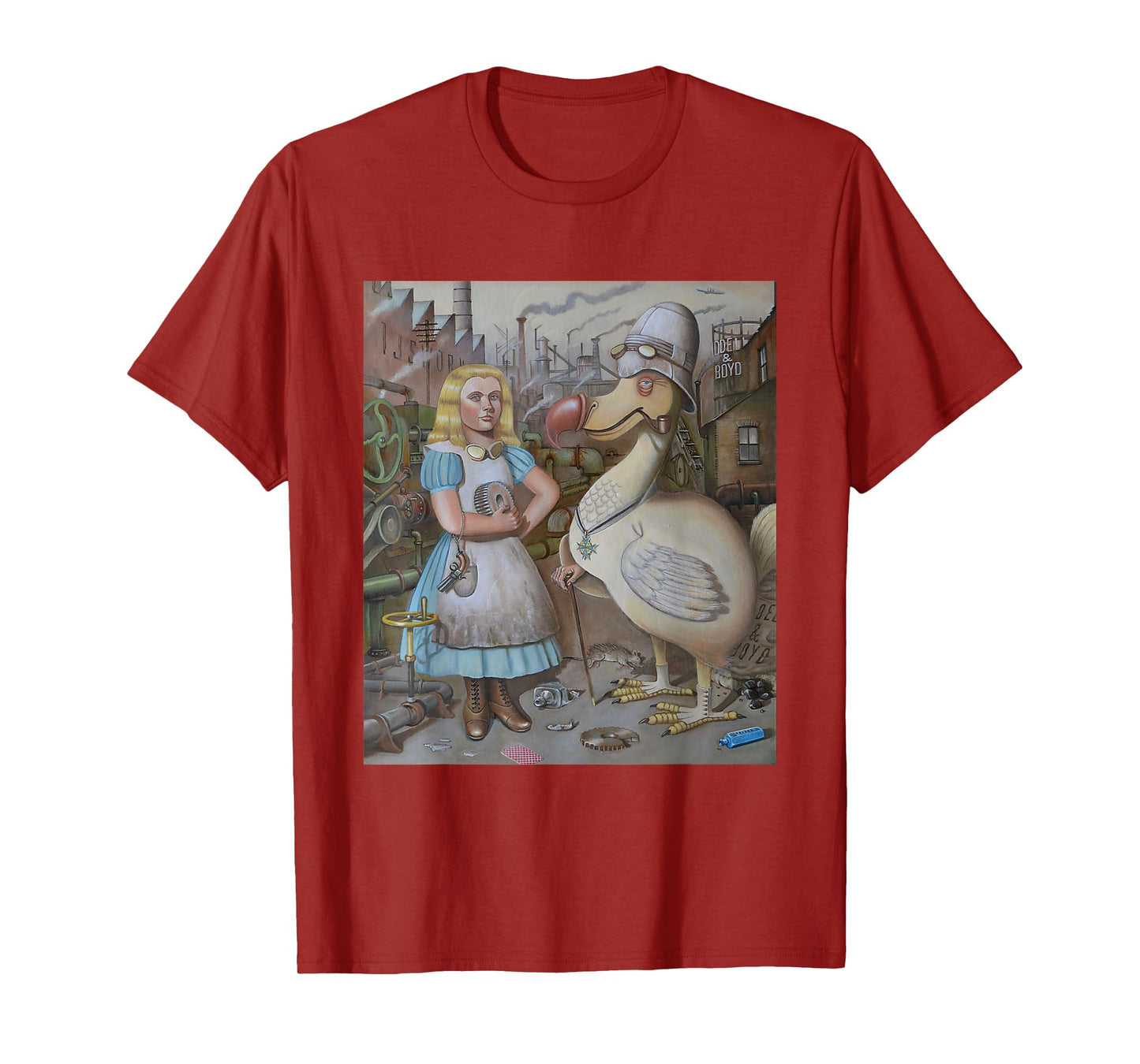 Steampunk Alice and Dodo bird T-Shirt
