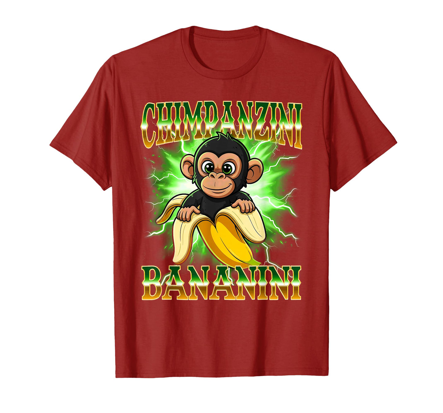Shimpanzini Bananini Italian Brainrot Chimpanzee and Banana T-Shirt