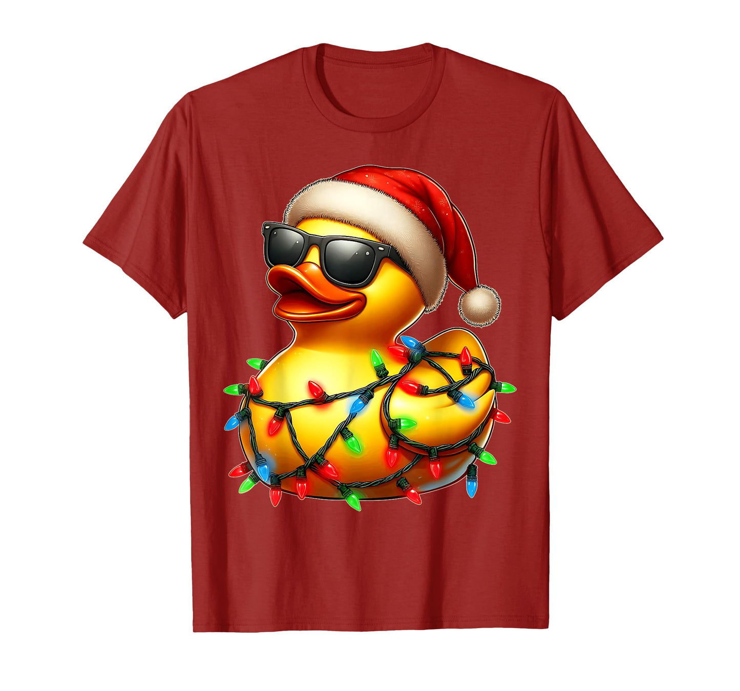 Rubber Duck Sunglasses Cute Christmas Xmas T-Shirt
