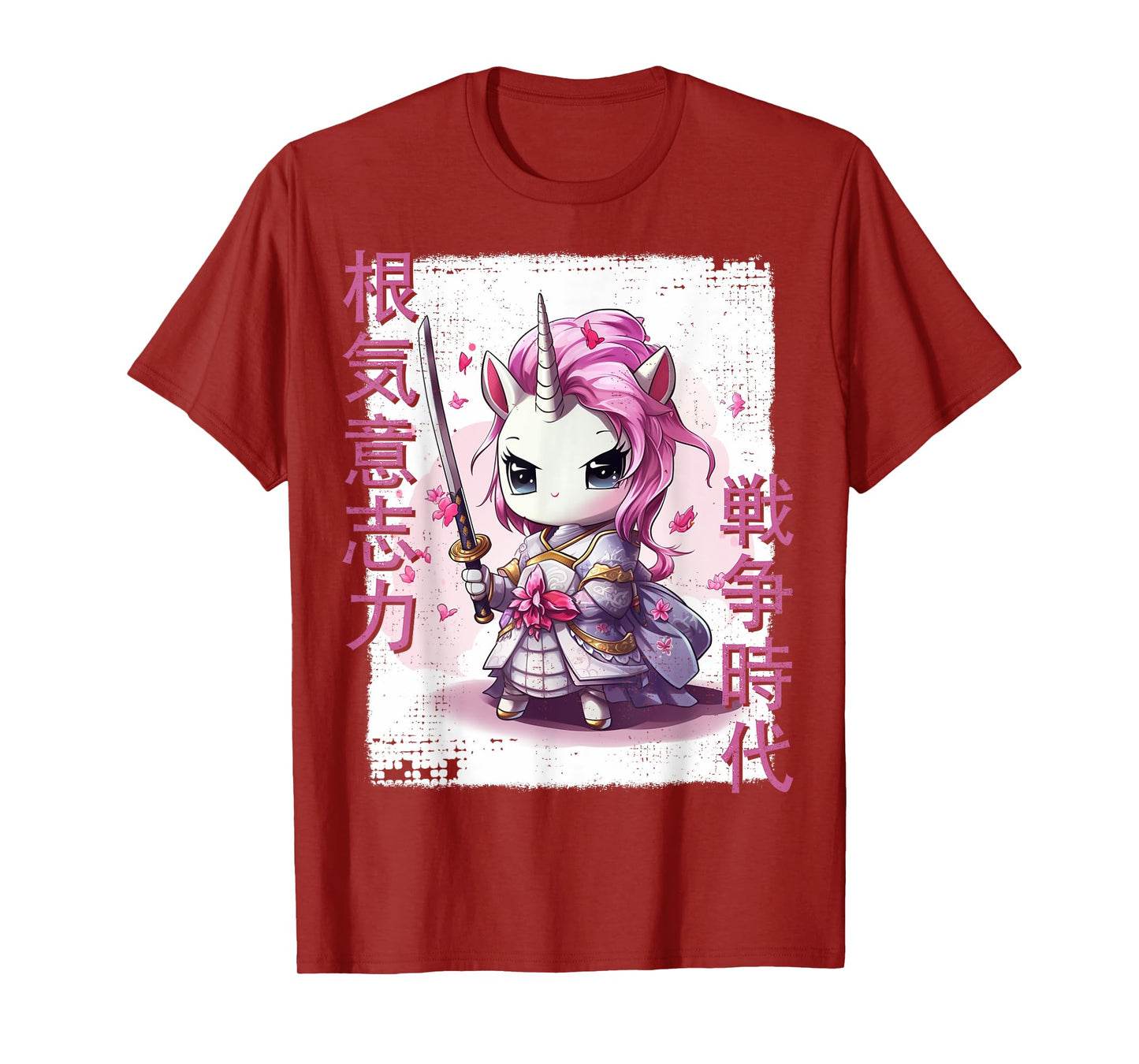 Samurai Unicorn Warrior Japanese Ninja Unicorn Kawaii T-Shirt