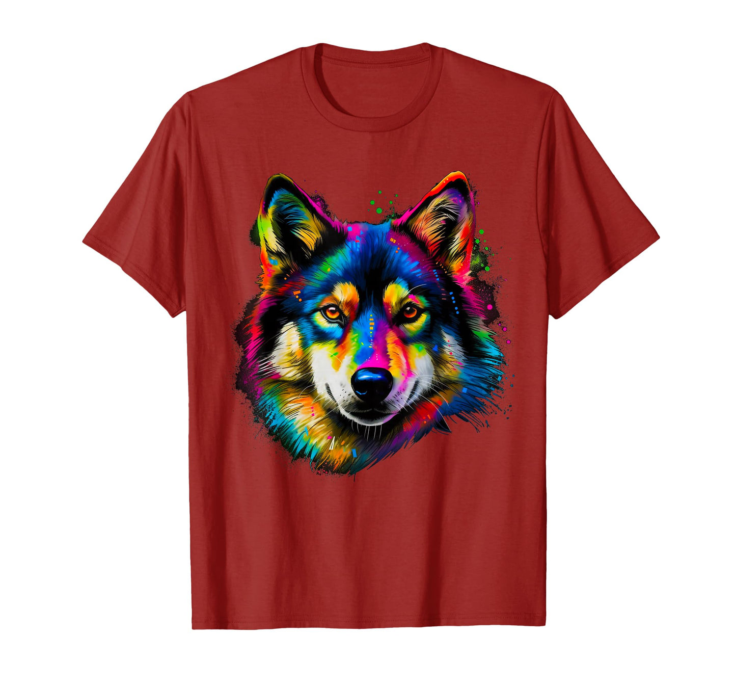 Rainbow Pop Art Alaskan Klee Kai T-Shirt