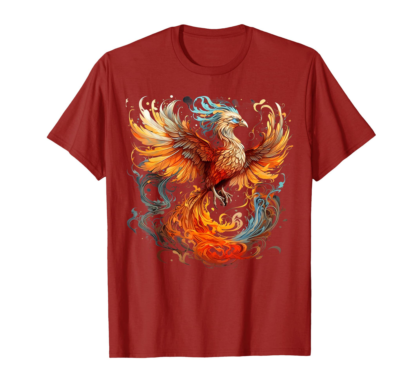 Rising Phoenix Majestic Fire Bird Fenix Fantasy Mythological T-Shirt