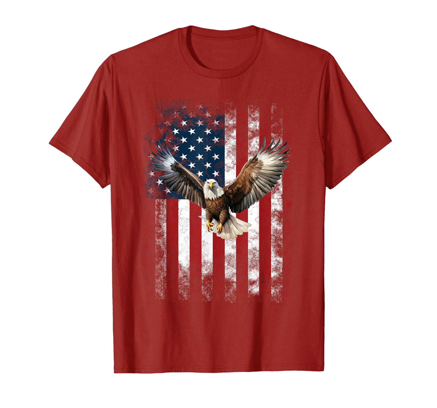 Patriotic Eagle 4th Of July USA American Flag T-Shirt