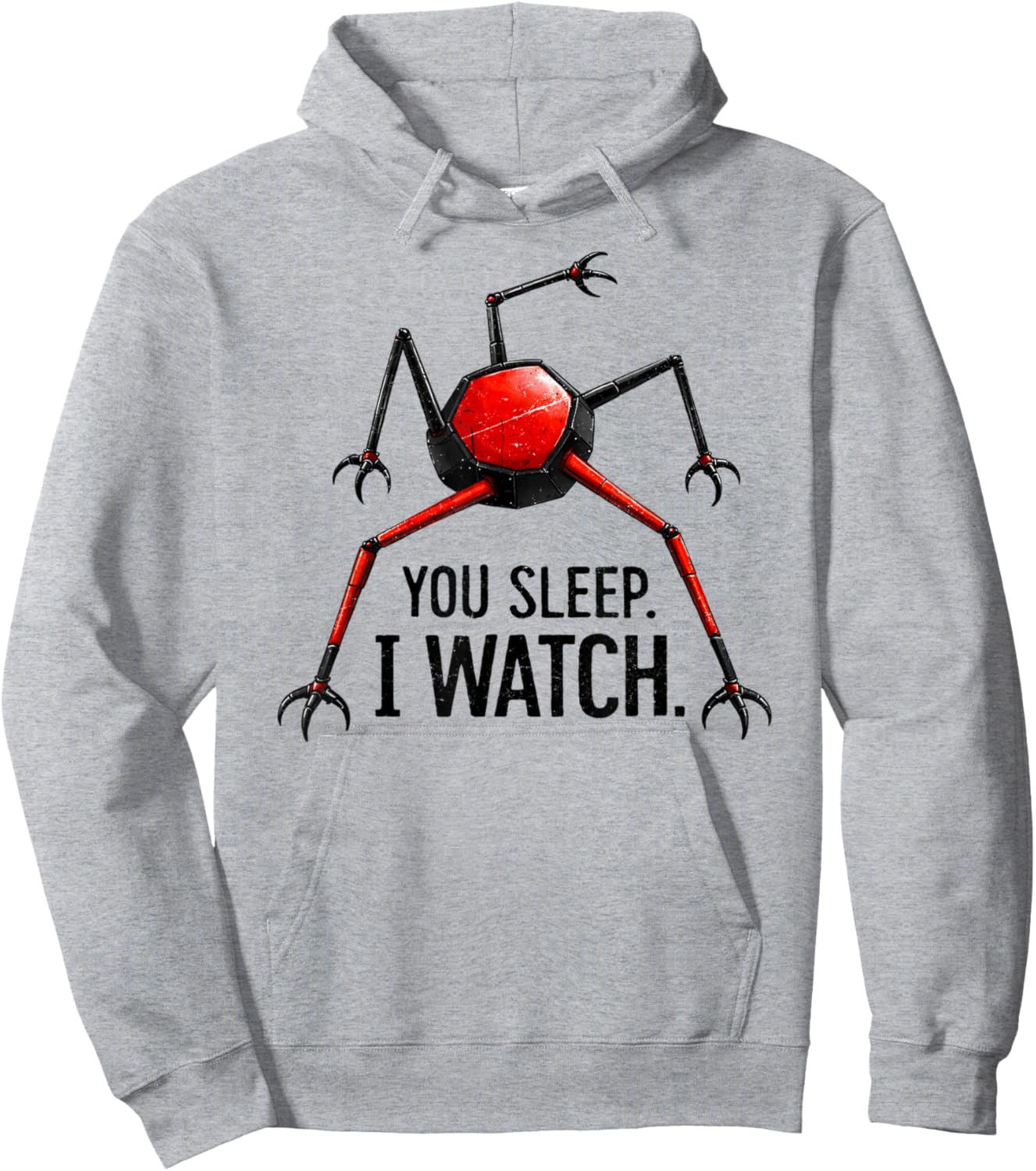 Funny You Sleep I Watch T-Shirt Hoodie - Hoodie | Ash