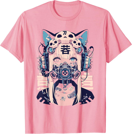 Techwear Harajuku Cat Girl T-Shirt