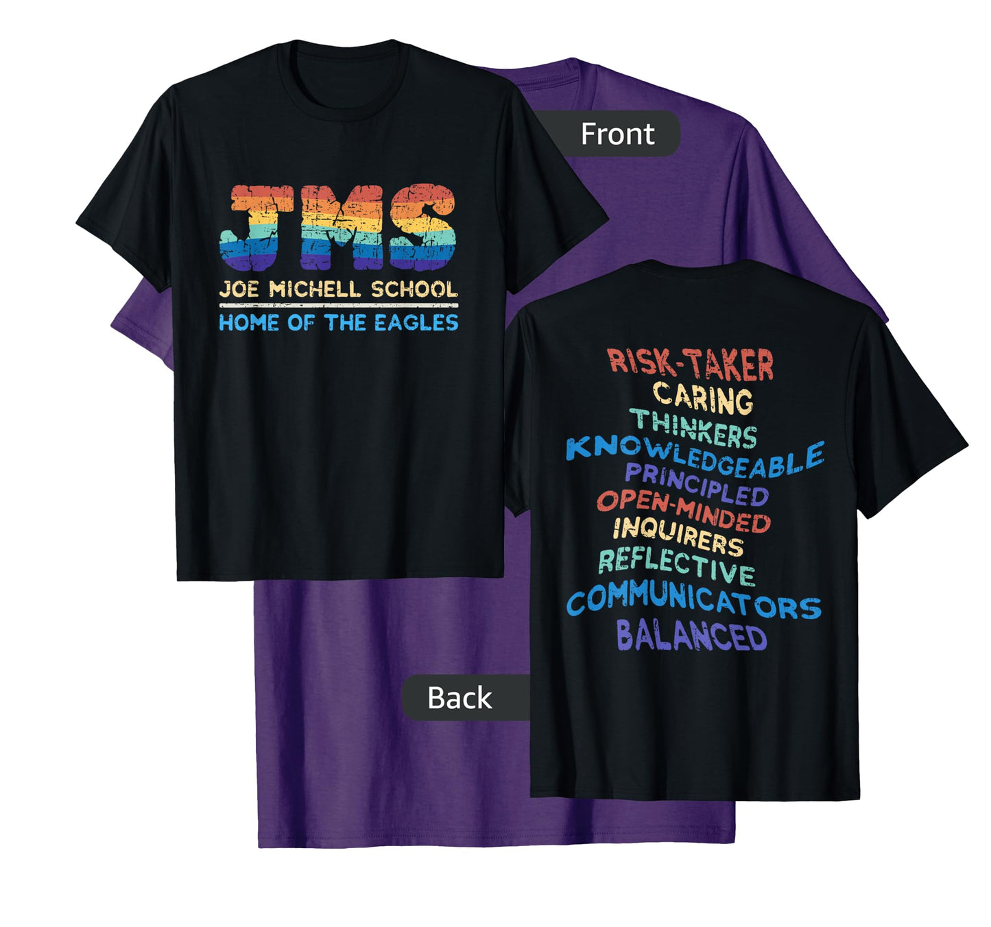 Joe Michell School Rainbow JMS 2022 with IB Learner Traits T-Shirt