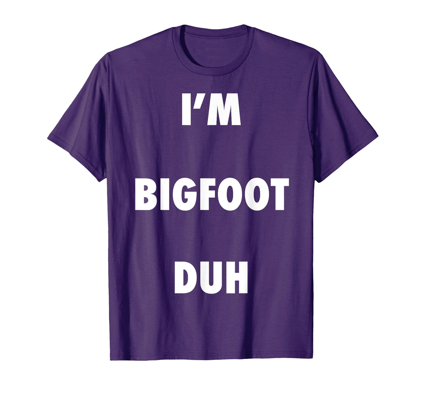 Easy Halloween Bigfoot Costume Shirt for Men Women Kids T-Shirt
