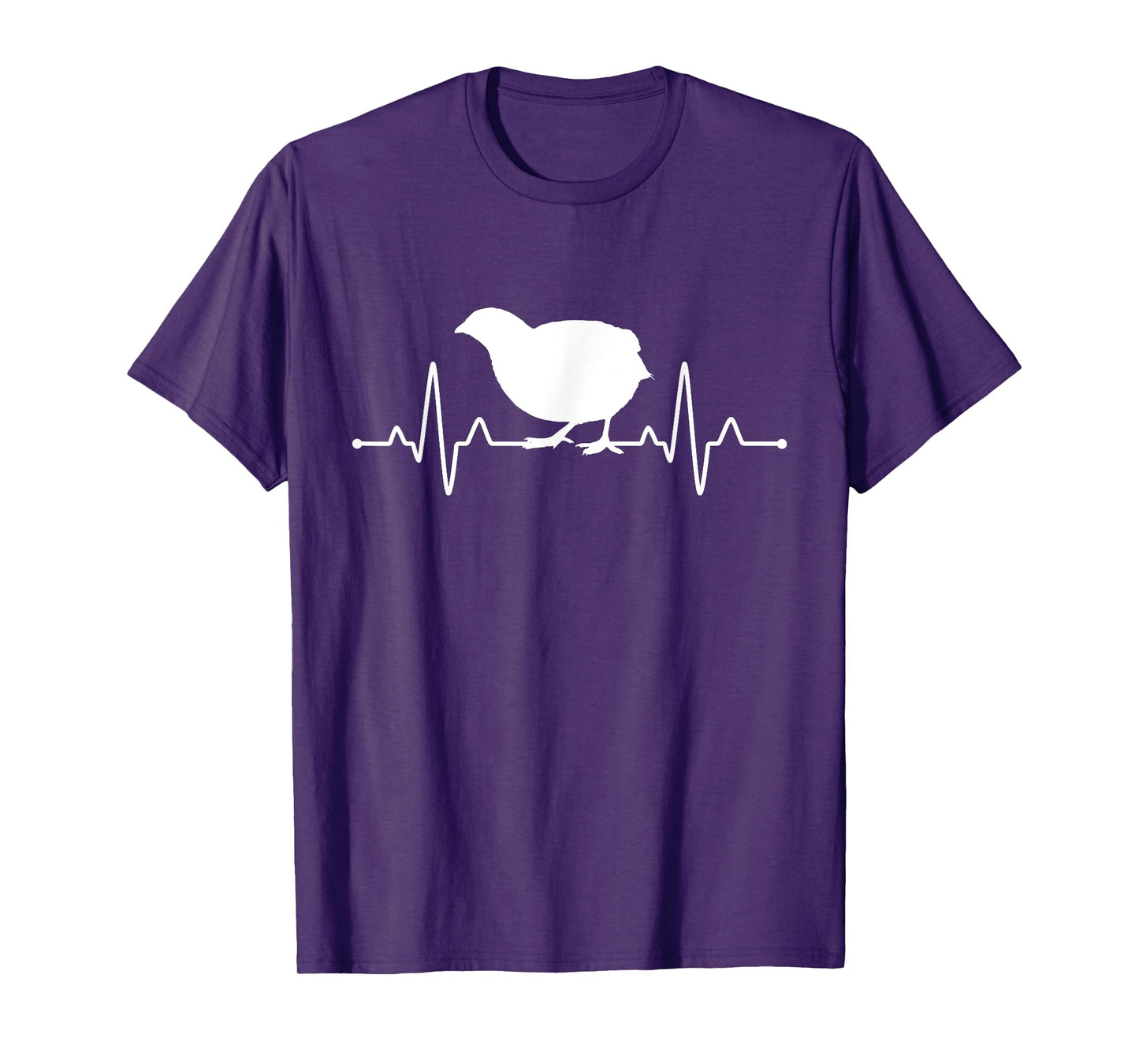 Quail Bird Lover Heartbeat Quail T-Shirt
