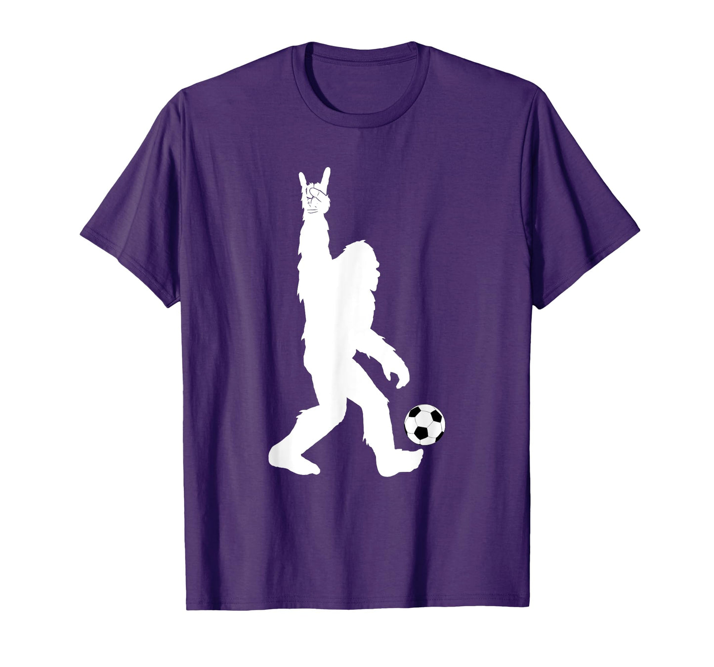 Funny Soccer Bigfoot Rock On for Sasquatch Soccer Players T-Shirt