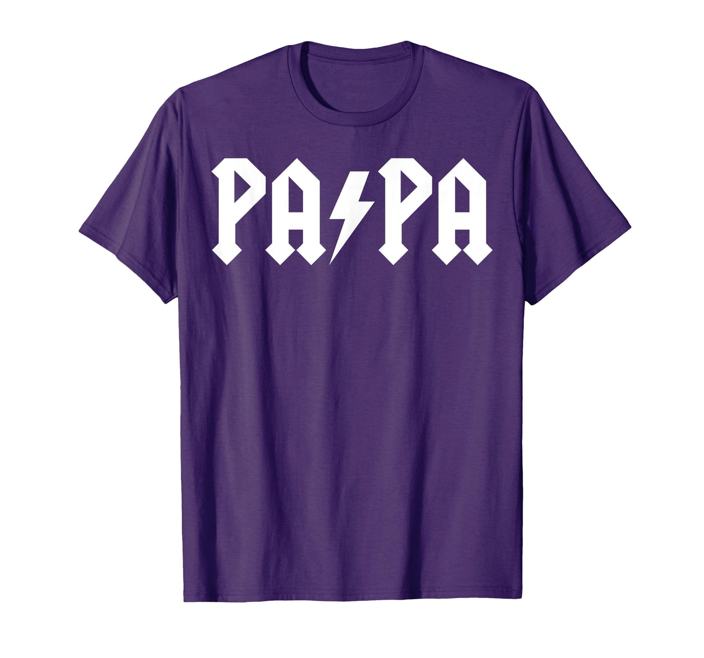 Men Rock PAPA Father's day Gift Funny Rock Metal band Humor T-Shirt