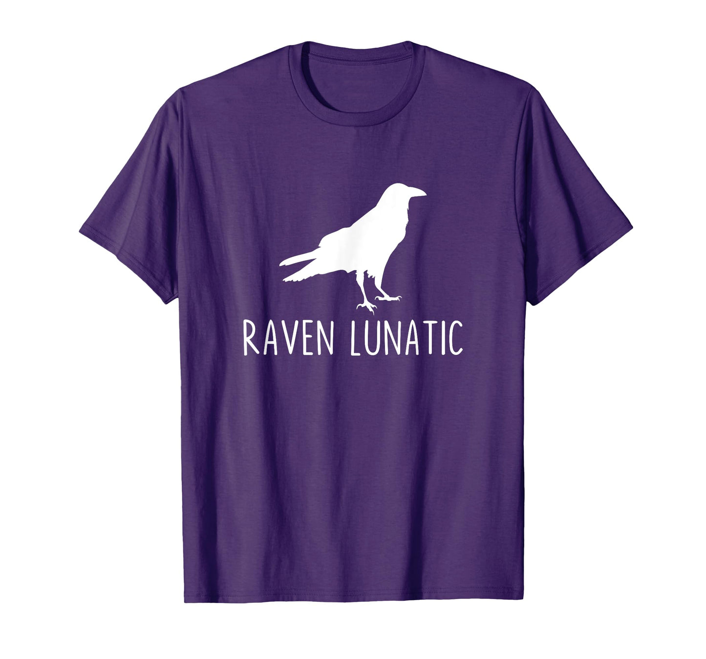 Raven Lunatic Funny Goth Bird Lover Halloween Party T-Shirt