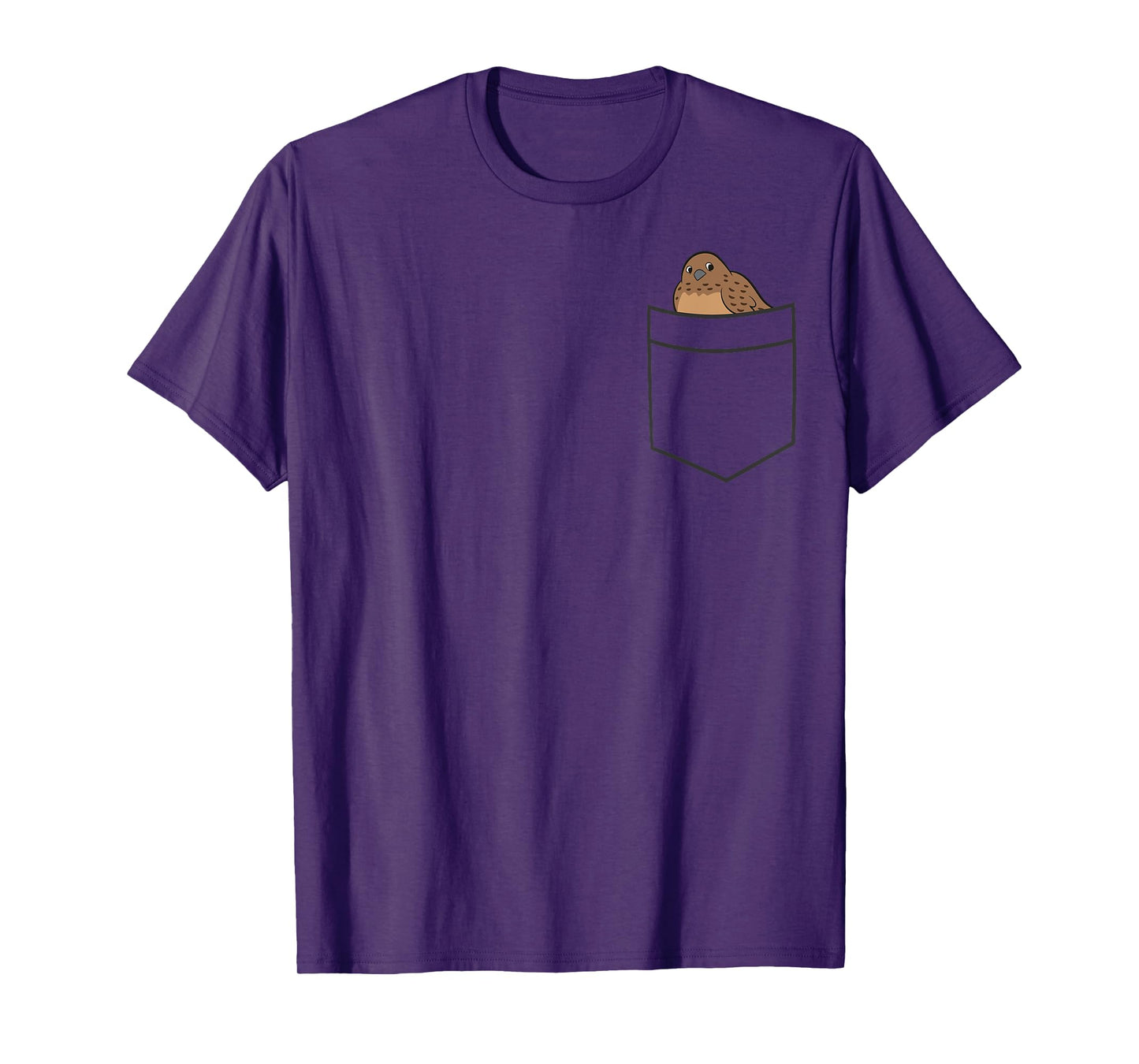 Quail Bird In A Pocket Cute Pocket Quail T-Shirt
