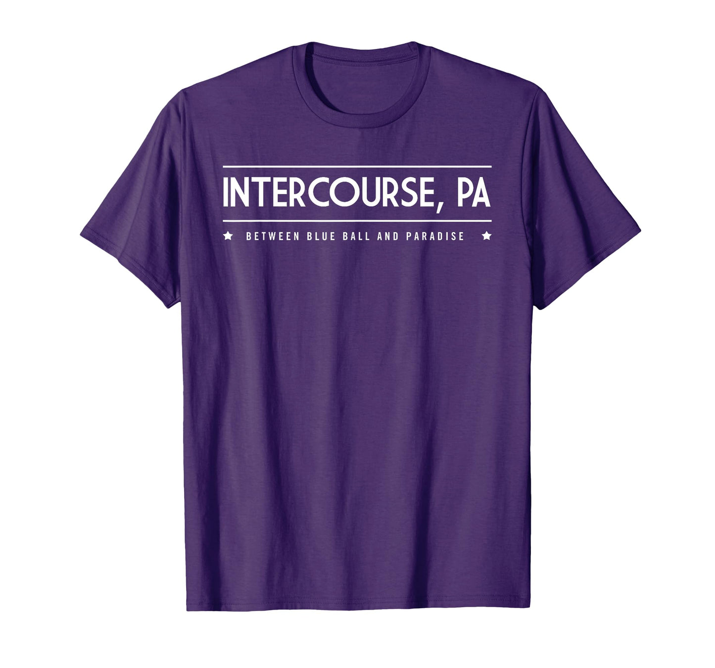 Intercourse PA T-Shirt Between Blue Ball and Paradise Tee T-Shirt