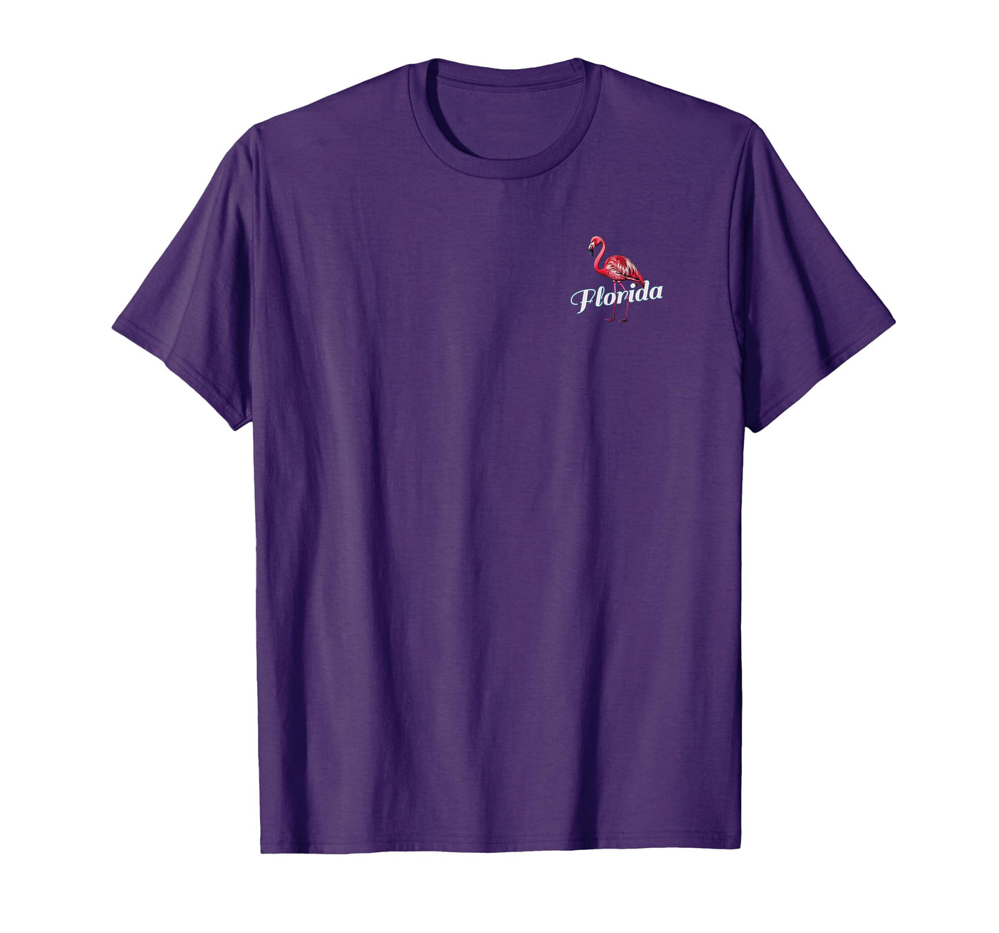 Siesta Key Florida Beach Tropical Flamingo 2 Sided T-Shirt