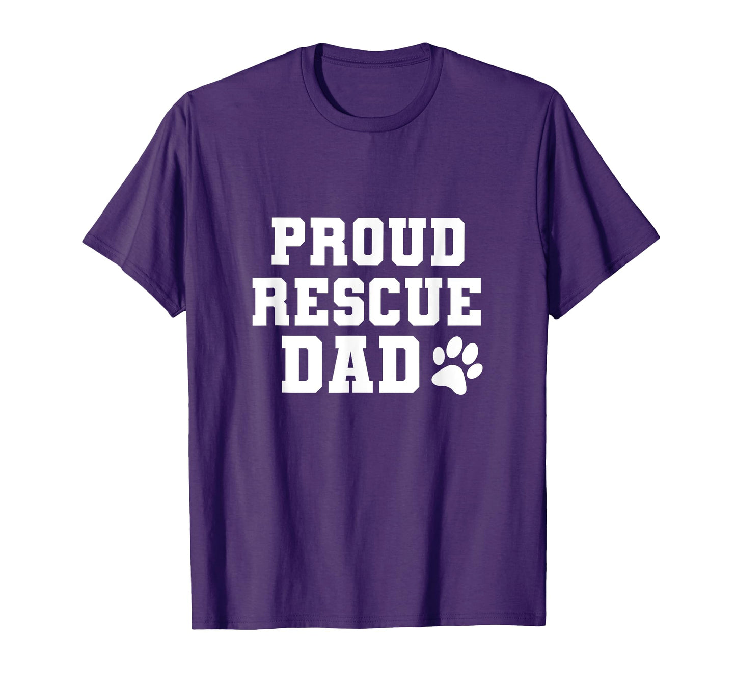 Proud Rescue Dog Dad Fathers Day Gift for Dog Lovers Dog Dad T-Shirt