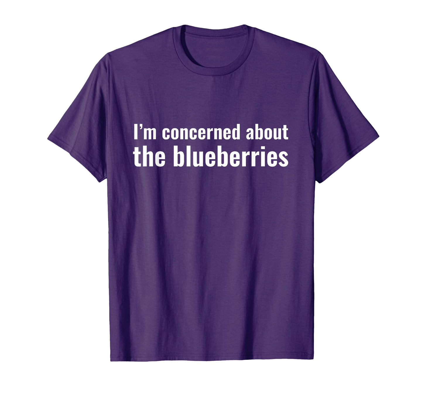 I'm Concerned About The Blueberries Funny Meme Joke T-Shirt