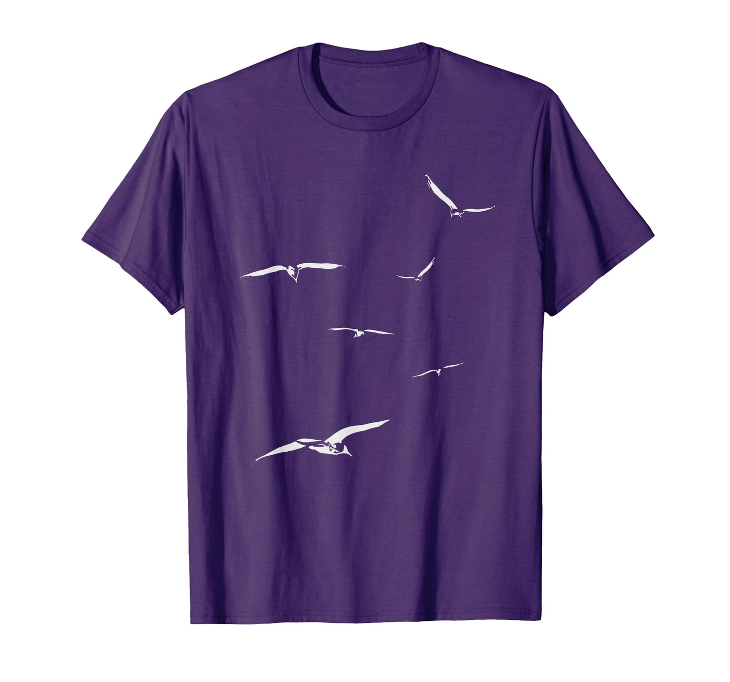 Flying Seagulls | Relaxing Sea Ocean Lover Birds T-Shirt
