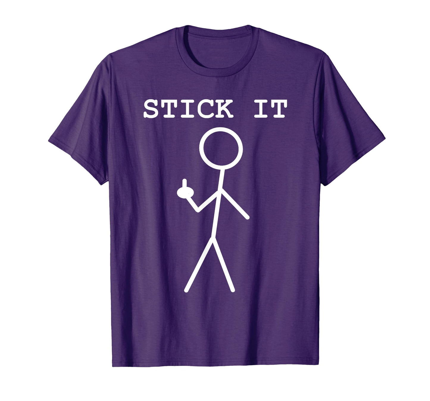 Middle Finger Giving The Bird Stick It Adult Pun Rude Stuff T-Shirt