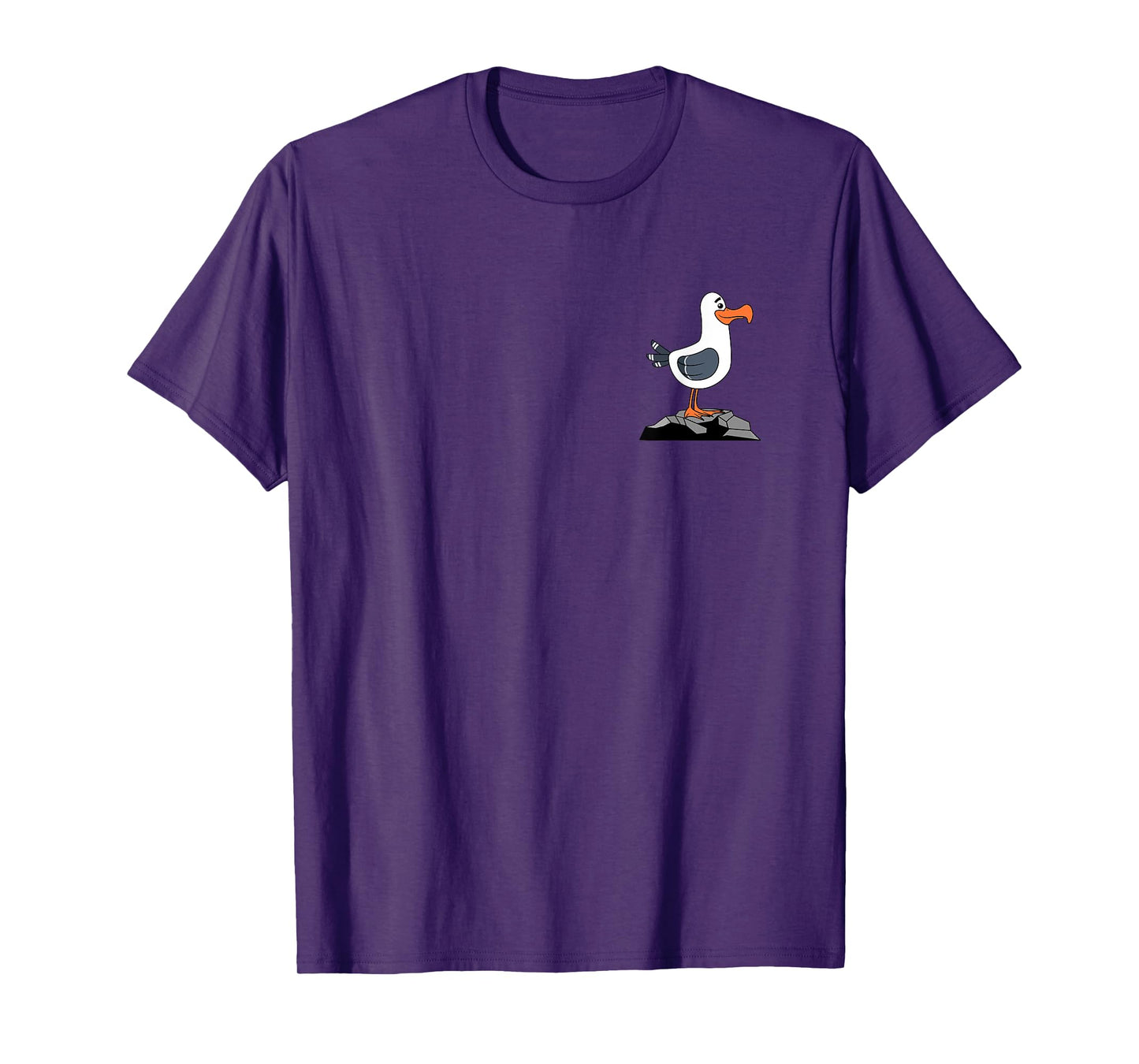 Funny Seagull Pocket Birdwatching Lover Gift Men Women Kids T-Shirt