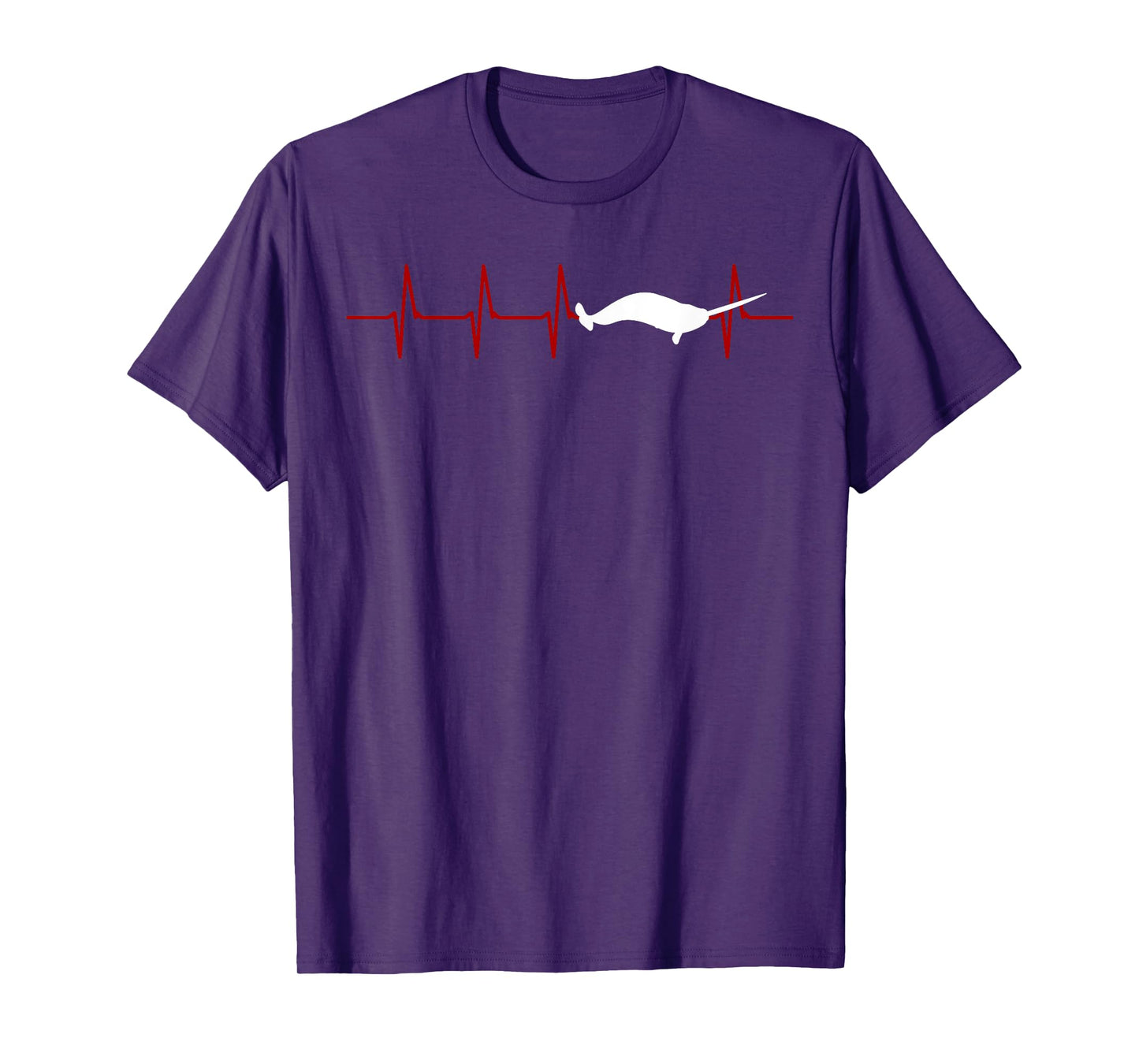 Narwhal Heartbeat Oceanologist Sea Animal Whale Ocean T-Shirt