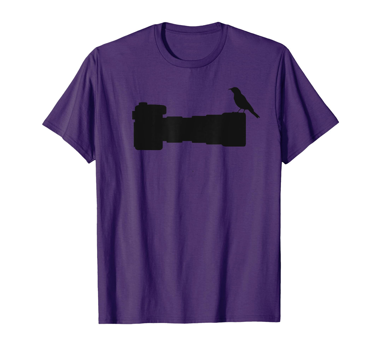 Bird Photographer Gift Bird on a Long Lens SLR Camera T-Shirt