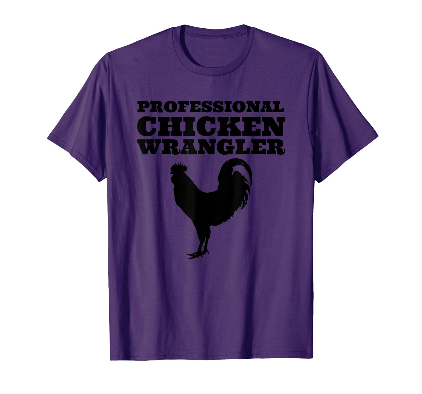 Country Cowgirl & Cowboy Howdy Co. Professional Chicken Wrangler Unisex-Adults Kids Chicken-Themed T-Shirt Grey Small Classic Fit Short Sleeve