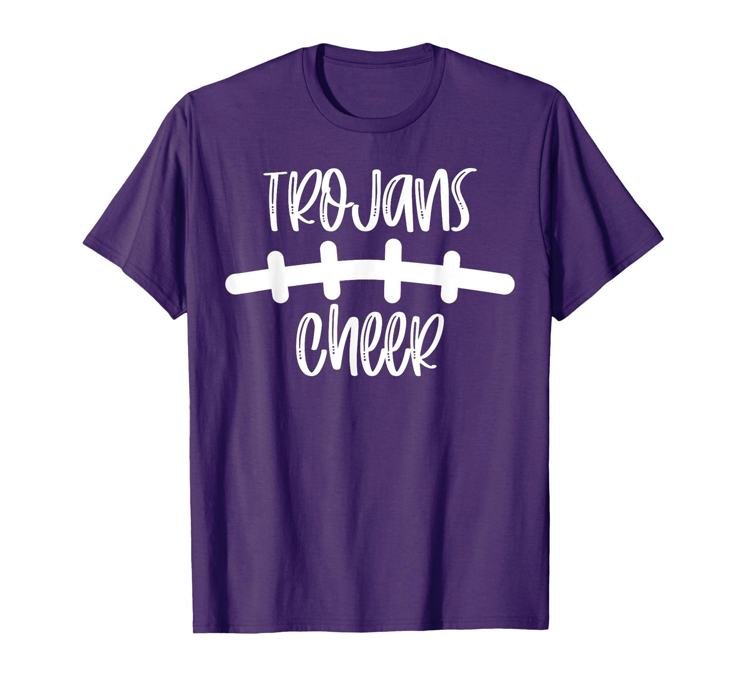 Trojans Cheer School Spirit Football Team Mascot Game Night T-Shirt