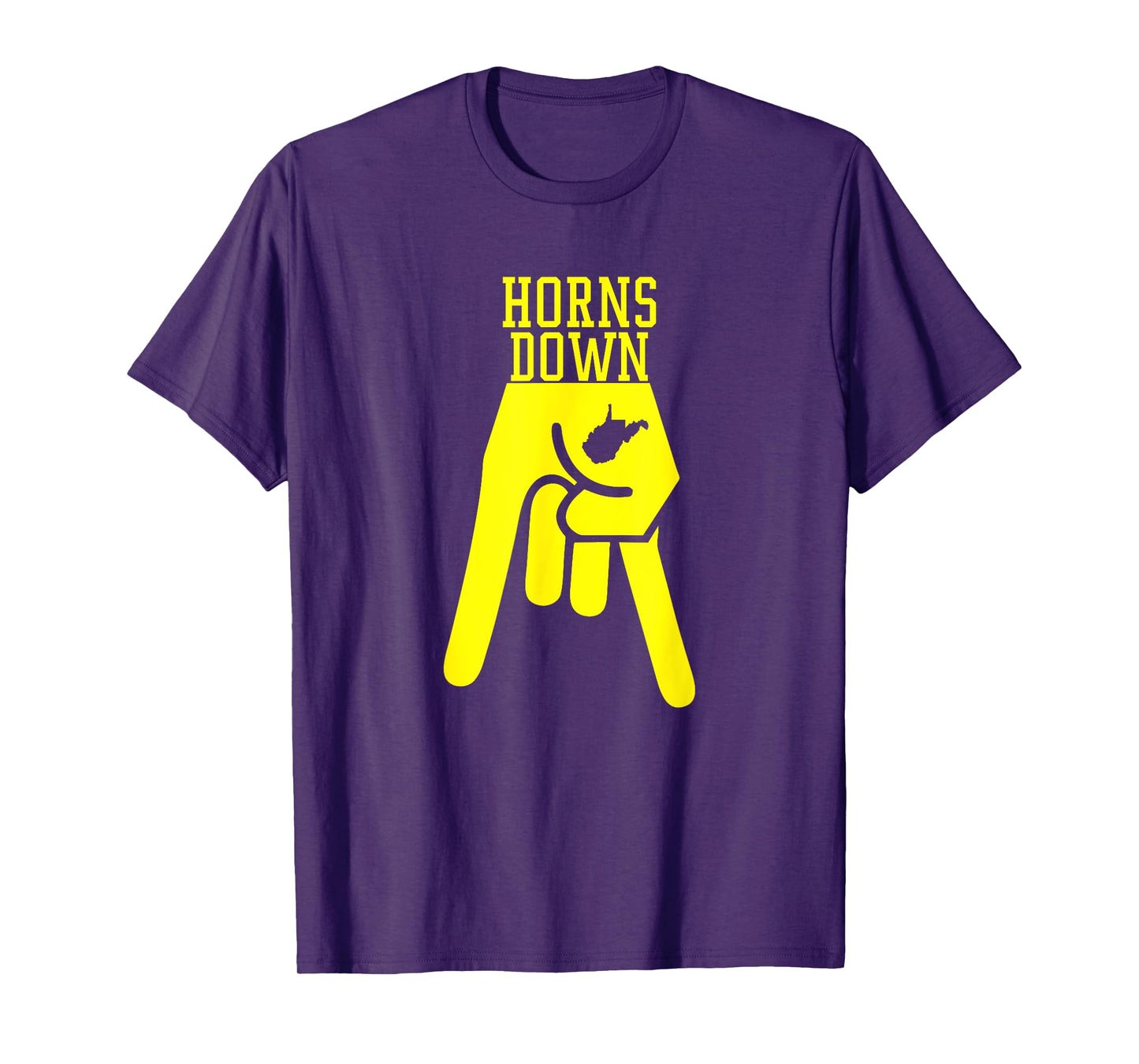 Horns Down West By God Virginia T-Shirt