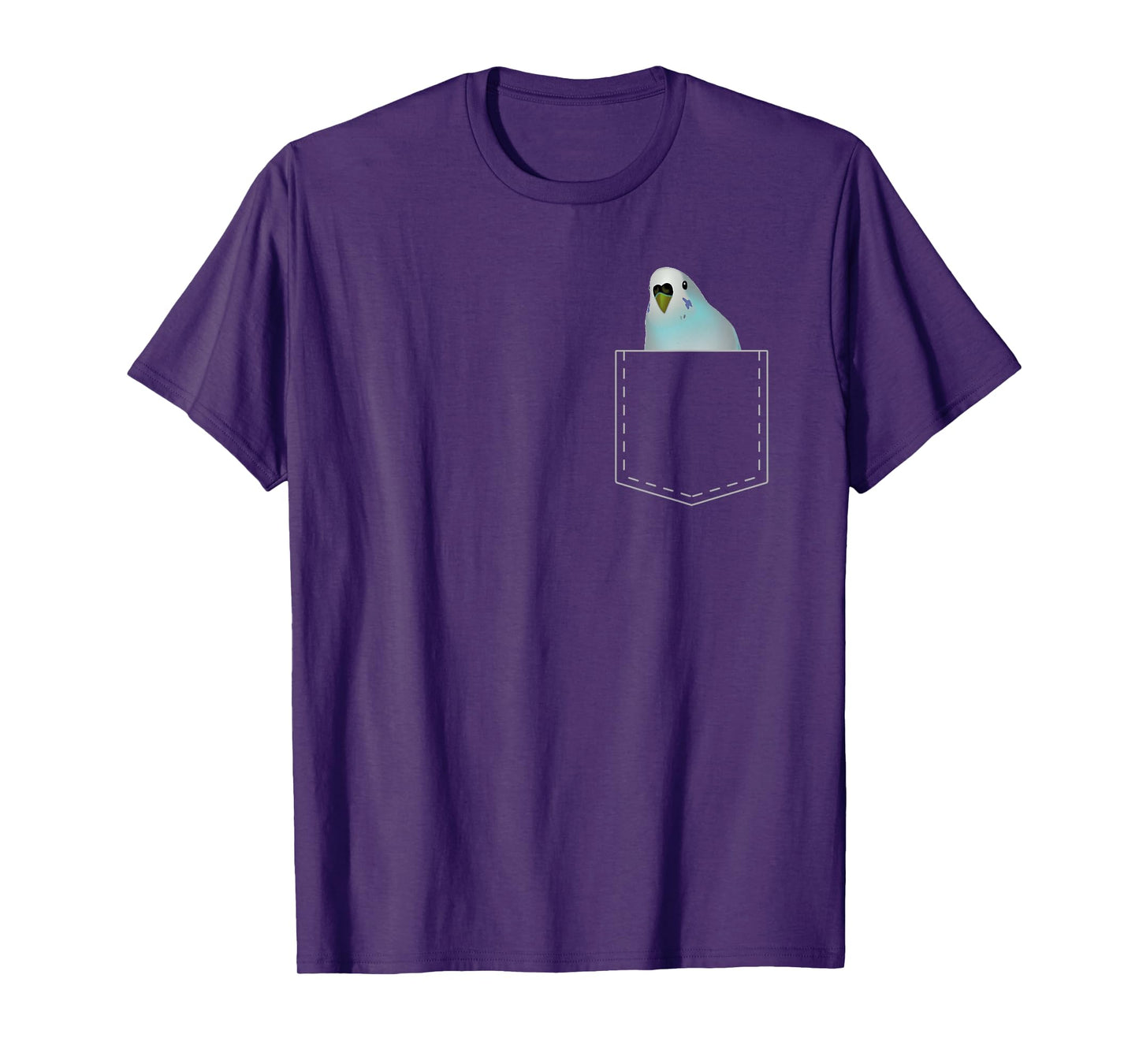 Cute Pocket Budgie T Shirt Parakeet Parrot Lover Gift Idea T-Shirt