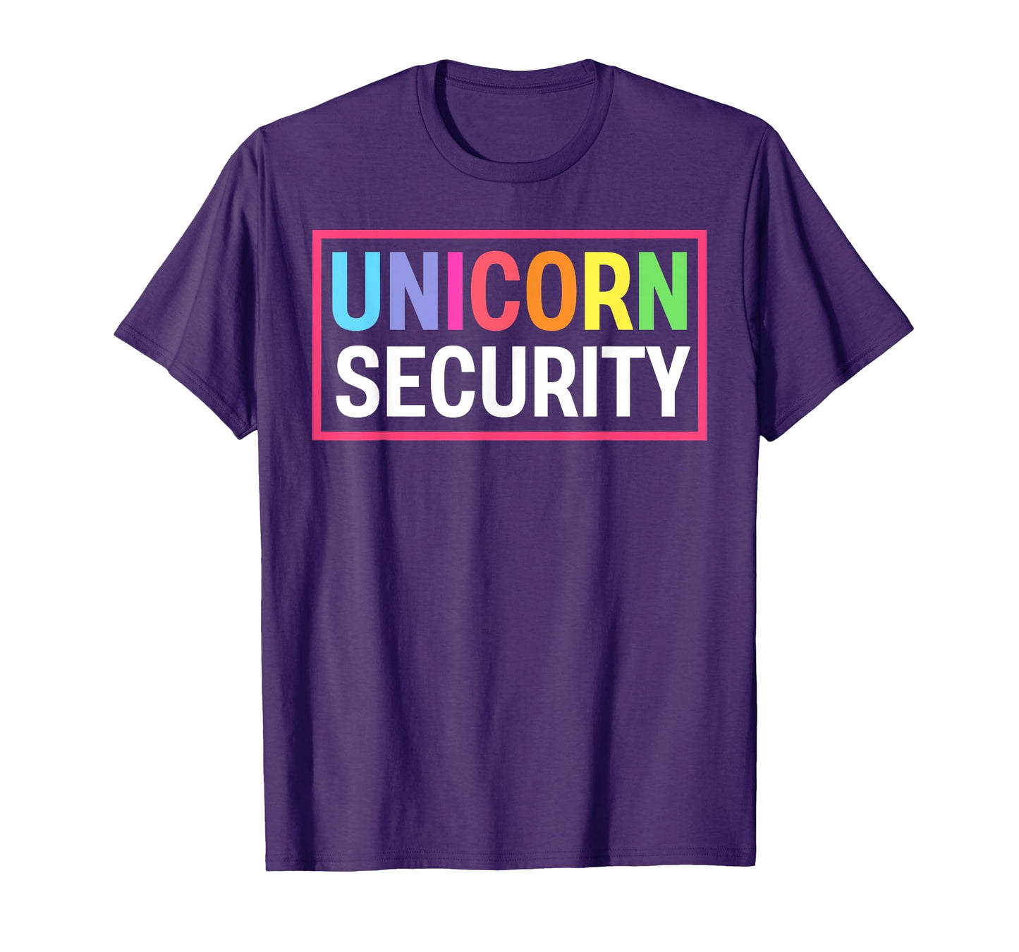 Cute I Love Them Security Unicorns Girl Mens Squad Unisex-Kids, Unisex-Adults Black Short Sleeve T-Shirt
