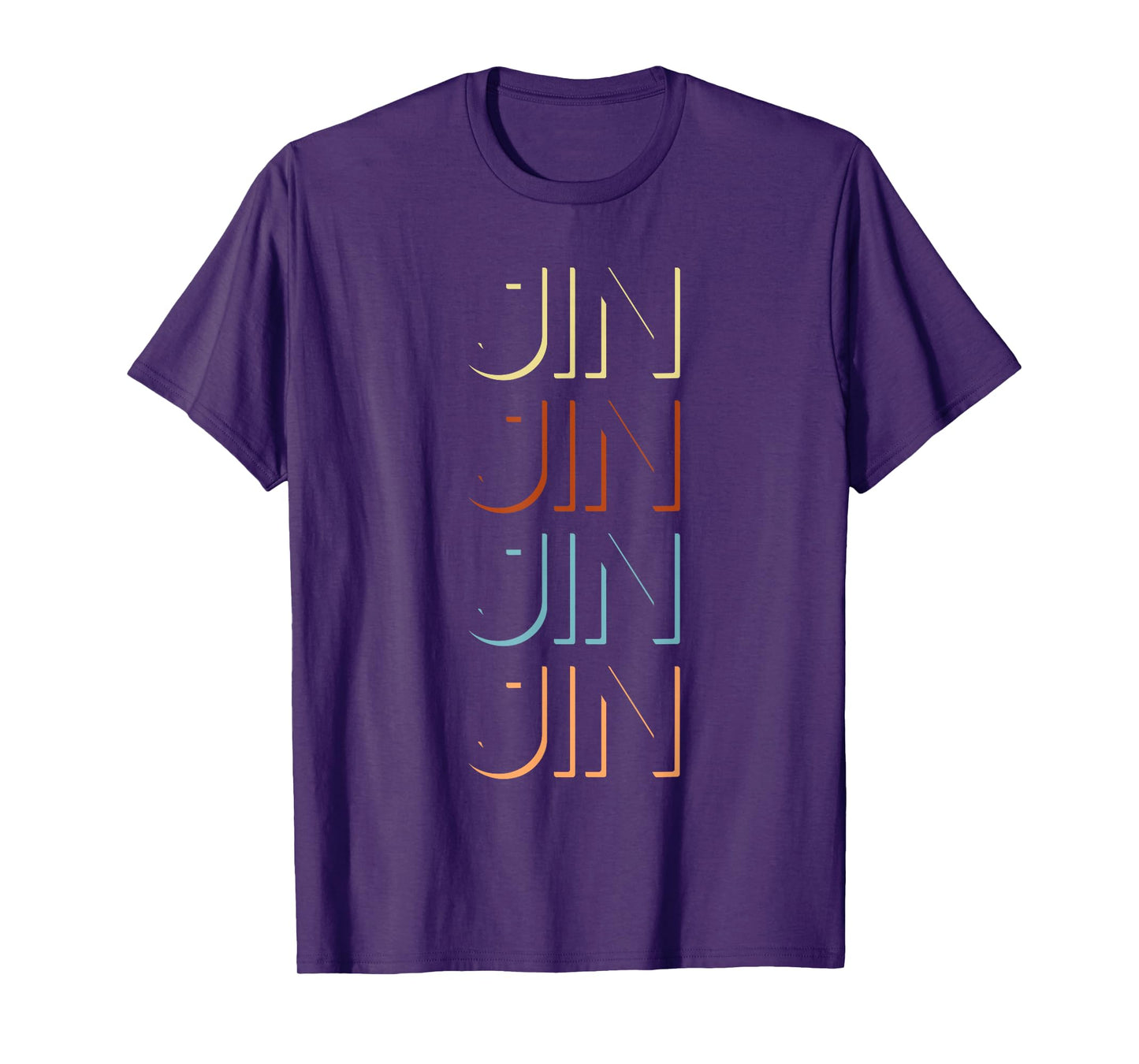 Jin First Name Tshirt My Personalized Tee Named T-Shirt