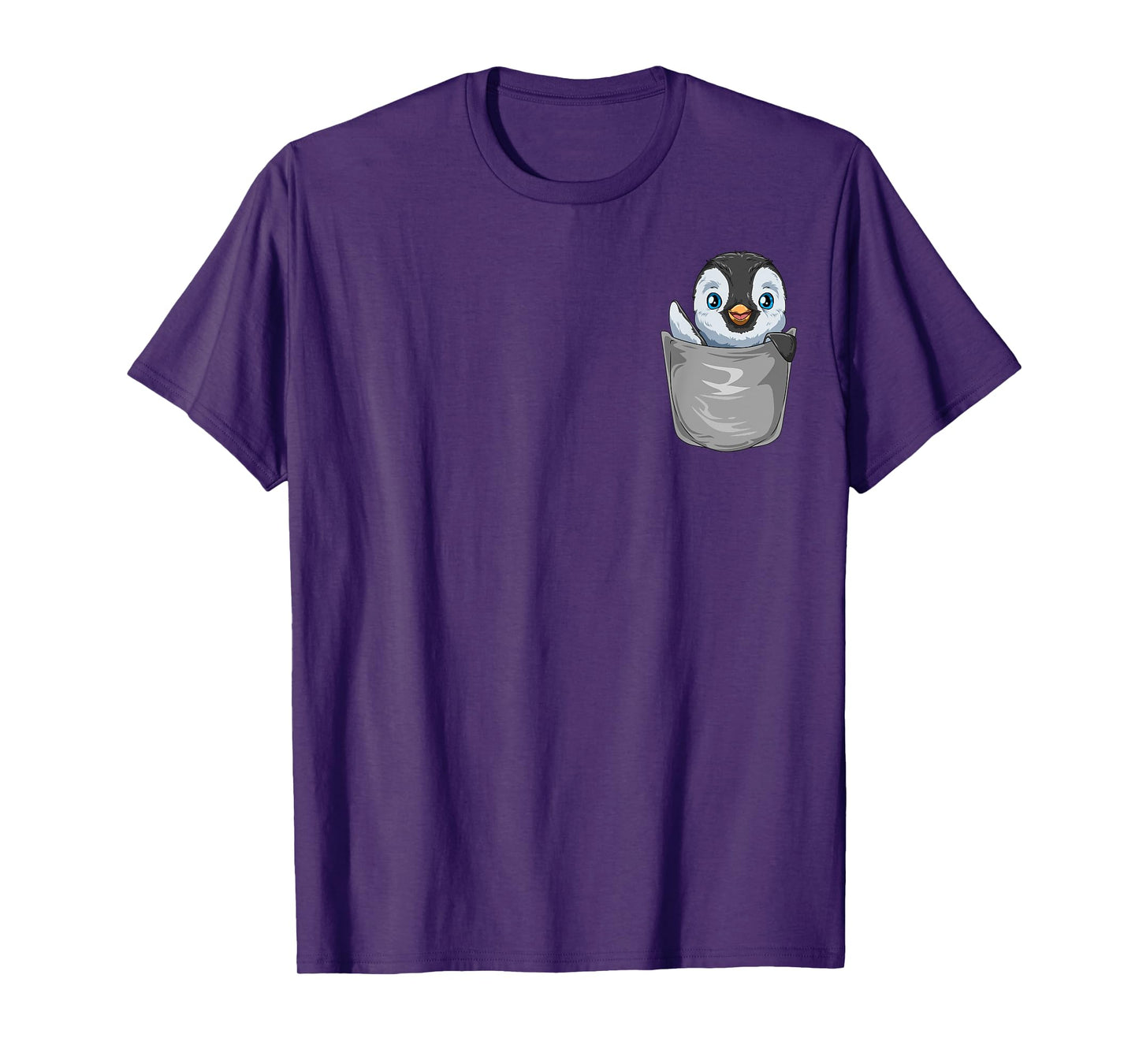 Pocket Penguin Peeking Out Funny Penguin T-Shirt
