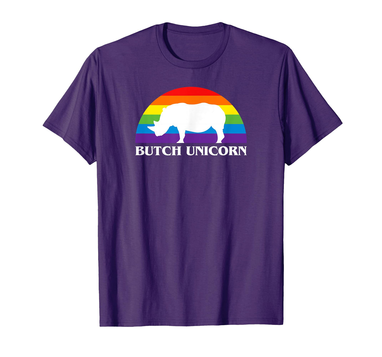 Butch Unicorn aka Rhino Funny LGBT Lesbian T Shirt T-Shirt