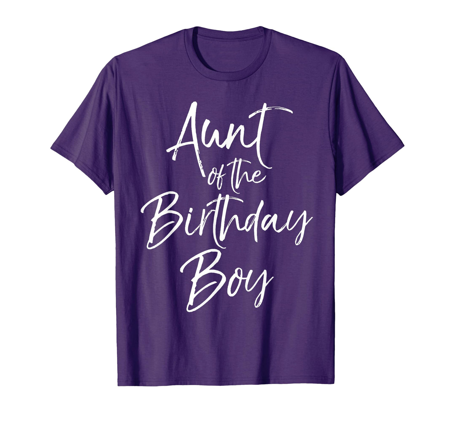 Aunt of the Birthday Boy Shirt for Women Auntie Party Tee T-Shirt