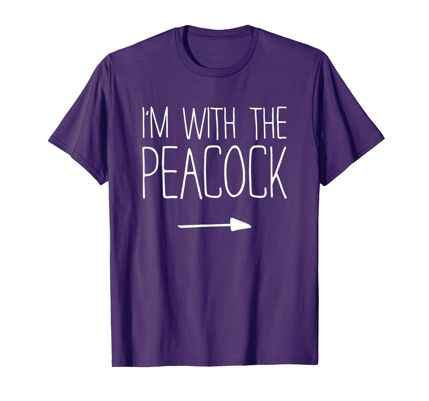 I'm With The Peacock Shirt Adult Kids Men Women Costume T-Shirt