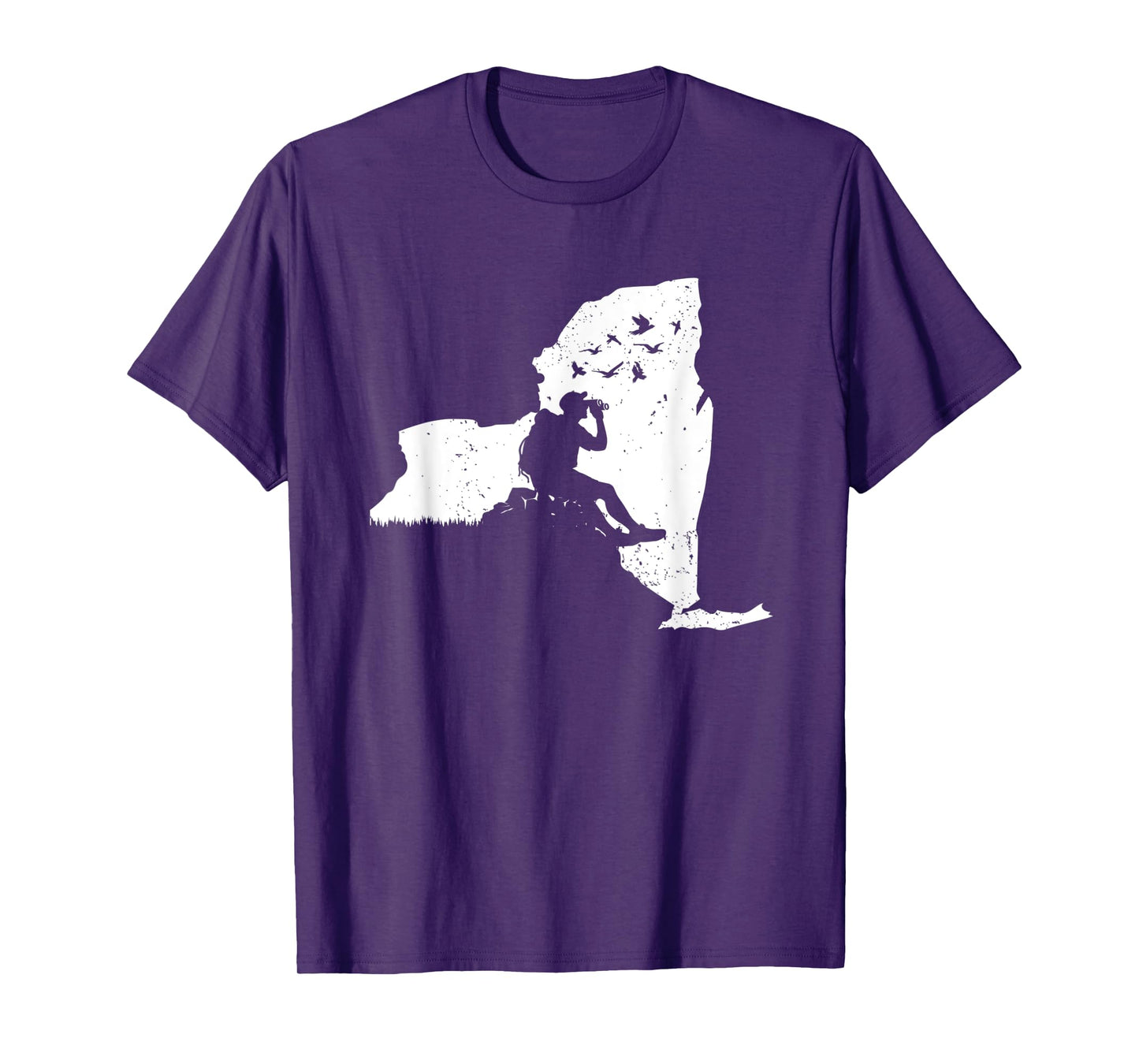 New York Bird Watching Design Birding Binoculars Birdwatcher T-Shirt