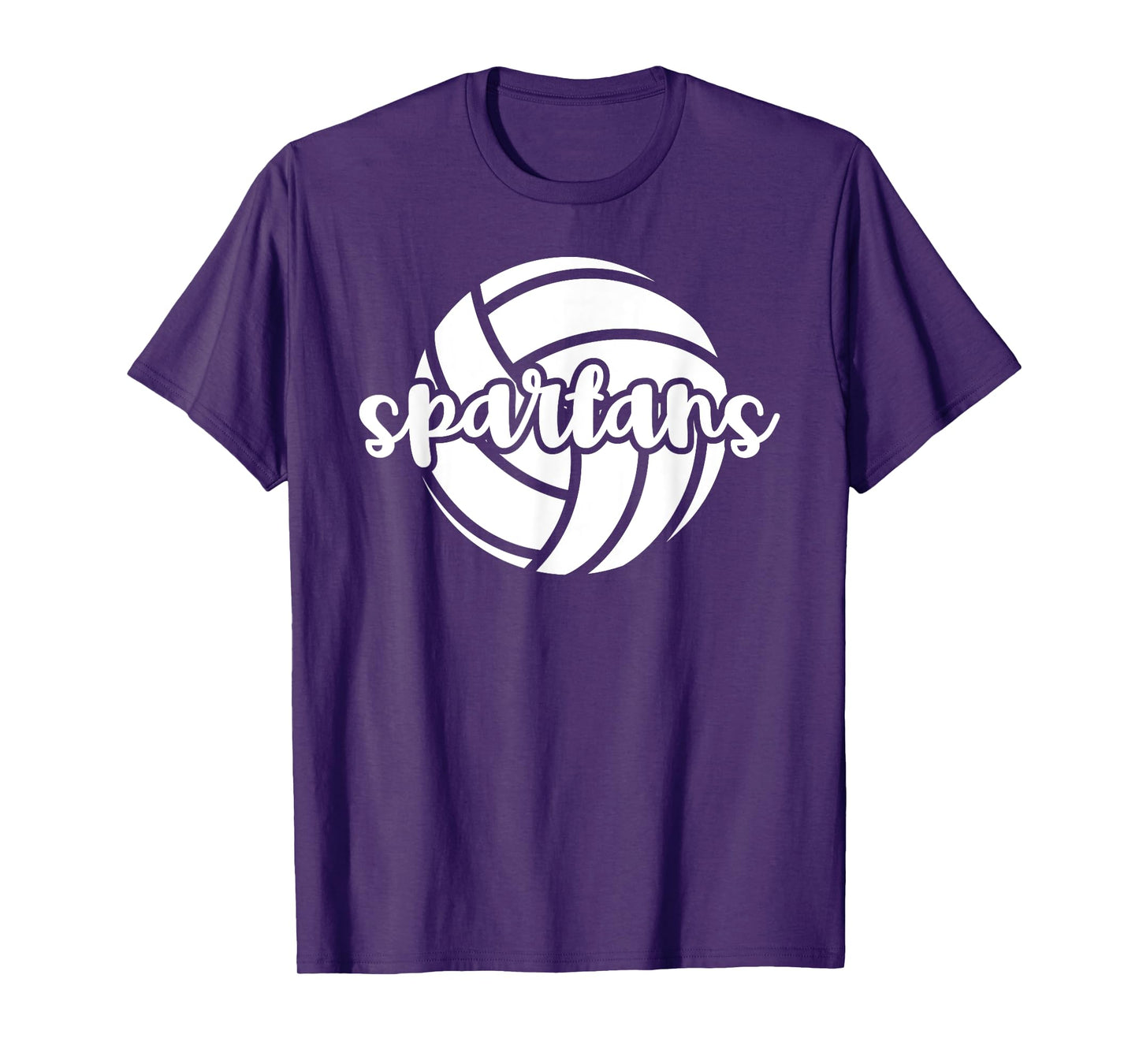Spartans Volleyball Team Mascot School Spirit Game Night T-Shirt