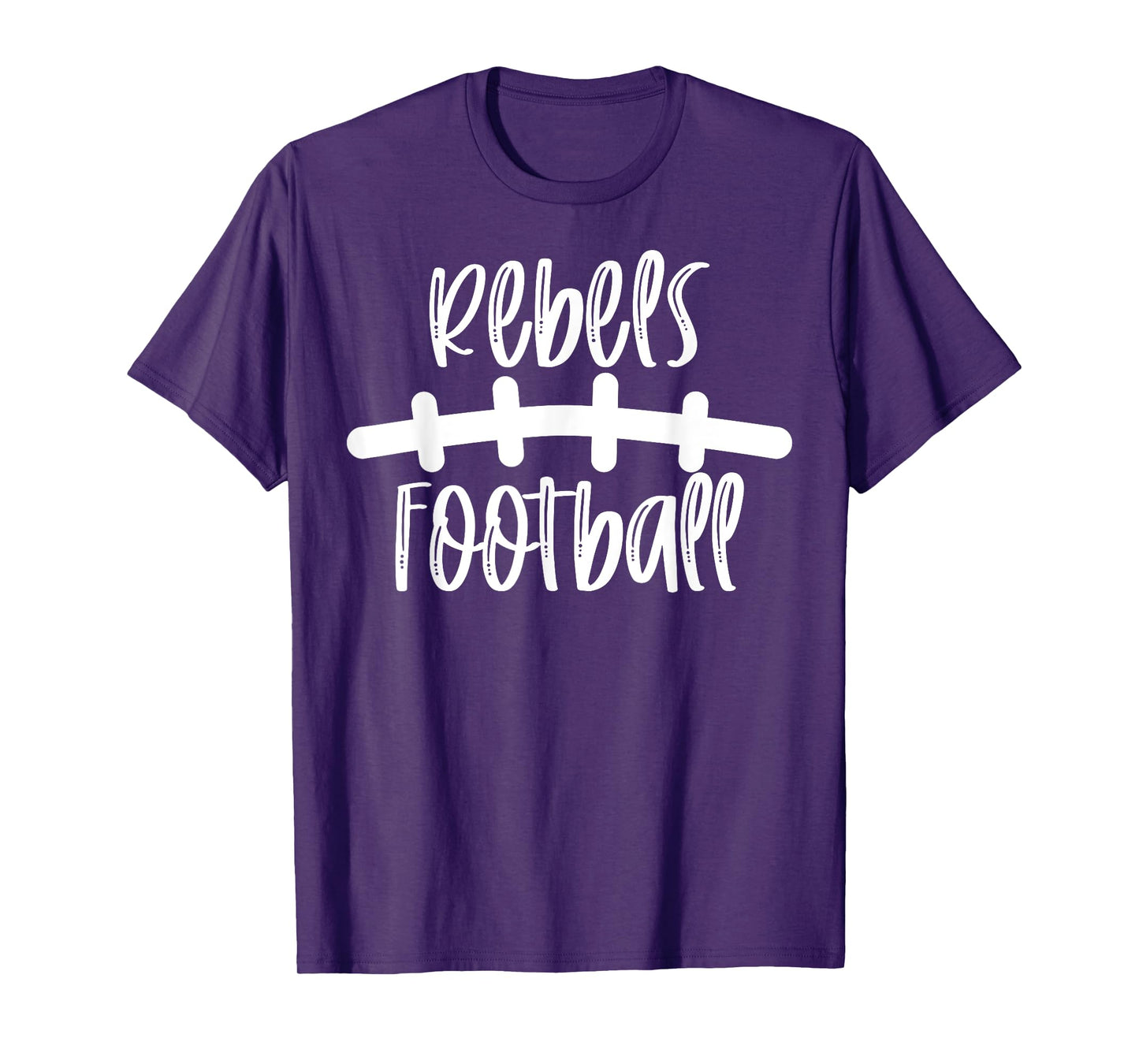 Rebels Football School Spirit Team Mascot Game Night T-Shirt