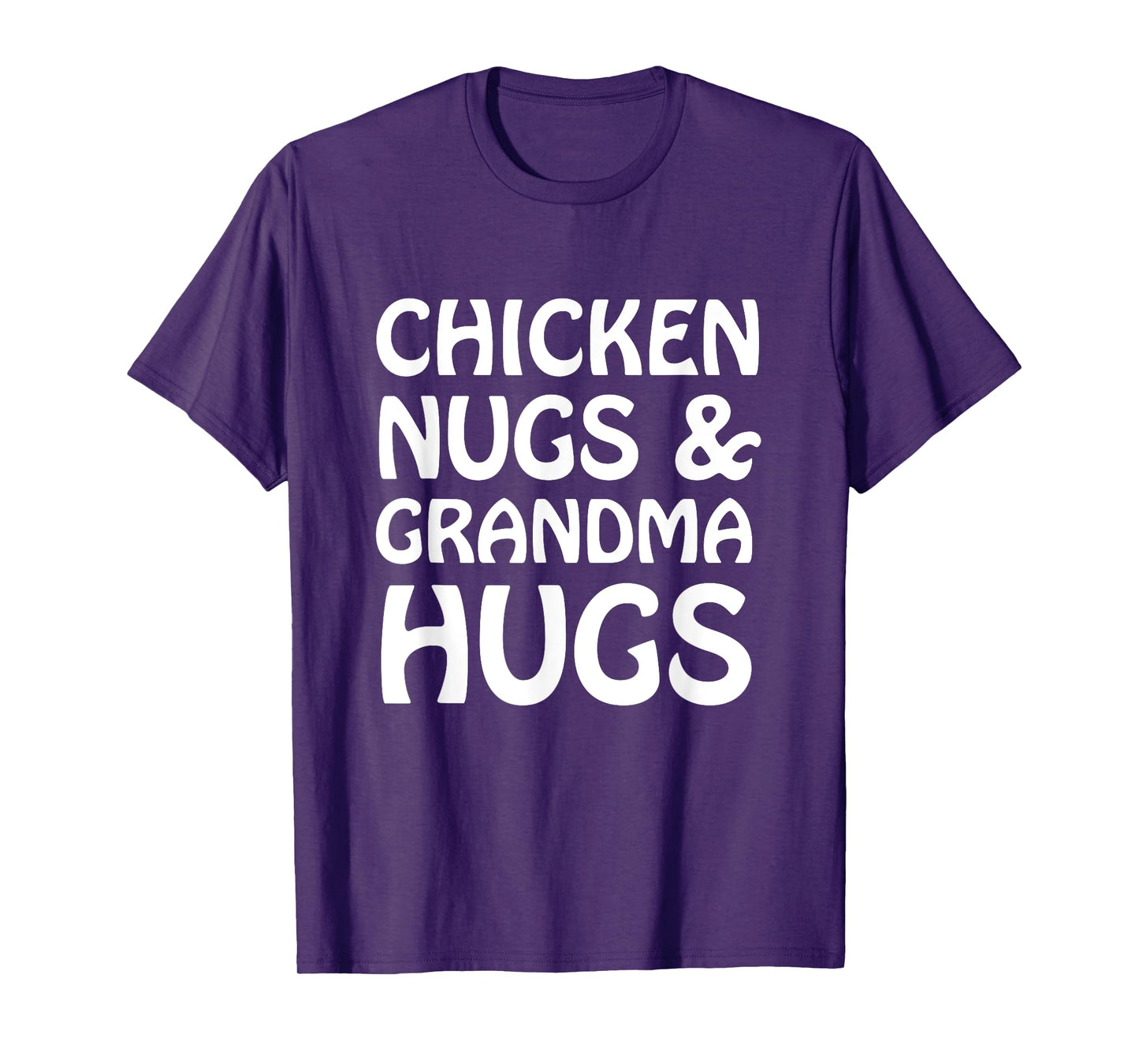 Chicken Nugs And Grandma Hugs Funny Cute Kids Lt. T-Shirt